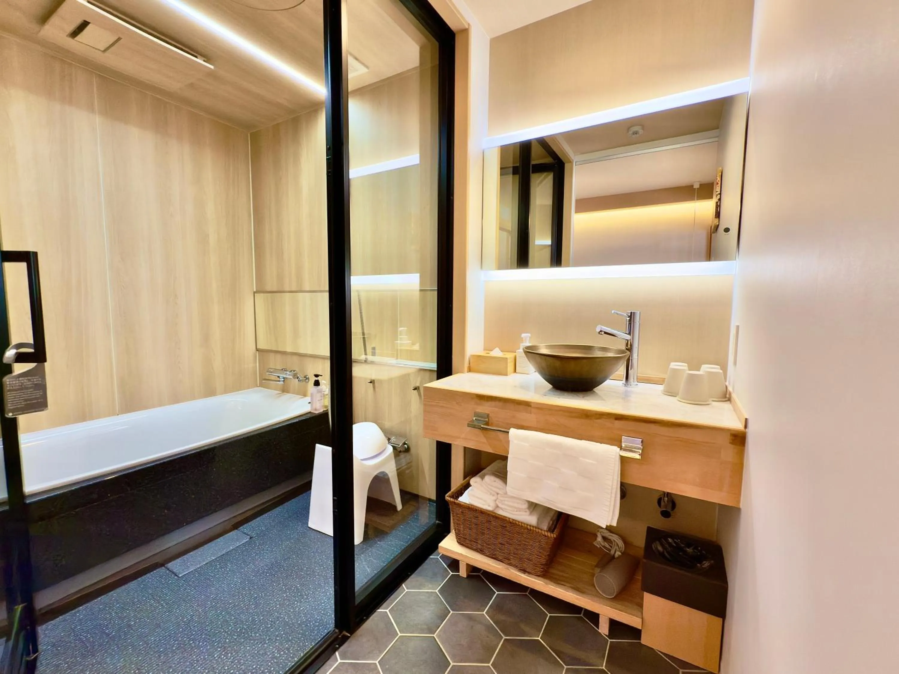Bathroom, Bed in Hotel Imagine Kyoto