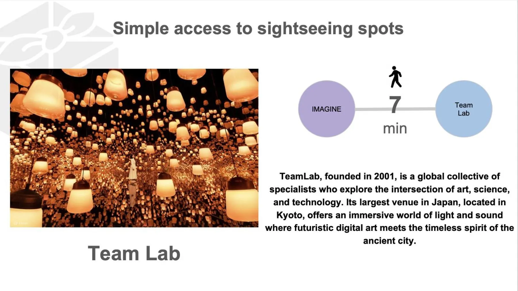 Nearby landmark in Hotel Imagine Kyoto