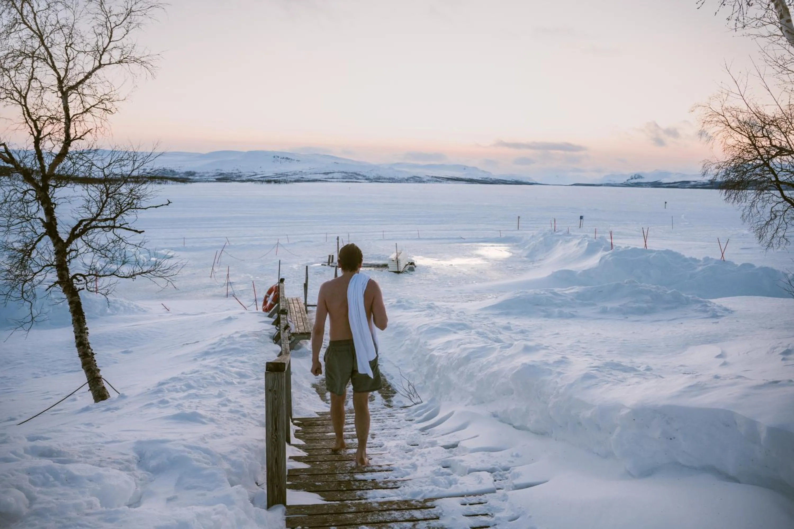 Beach in Lapland Hotels Kilpis