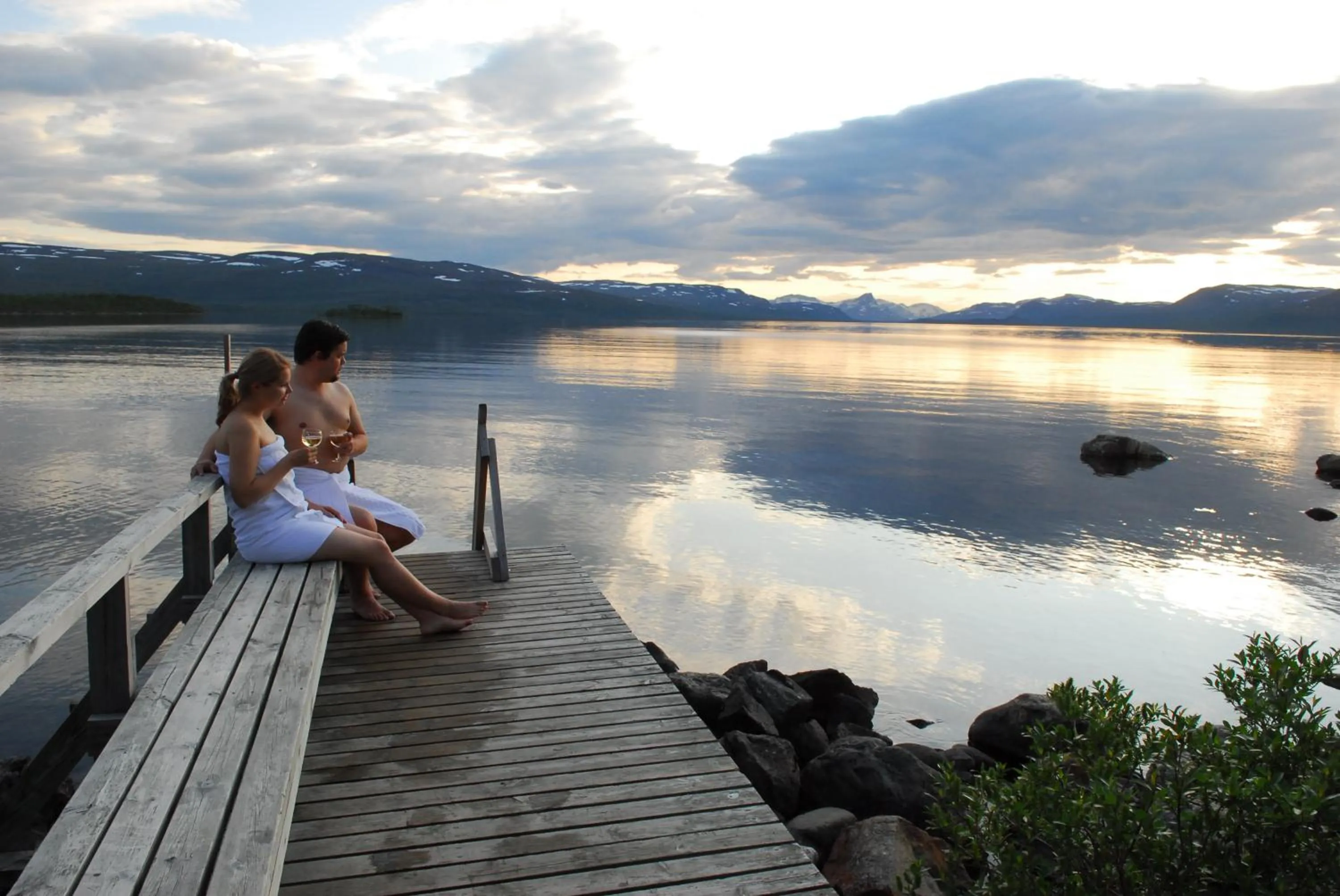 Spa and wellness centre/facilities in Lapland Hotels Kilpis