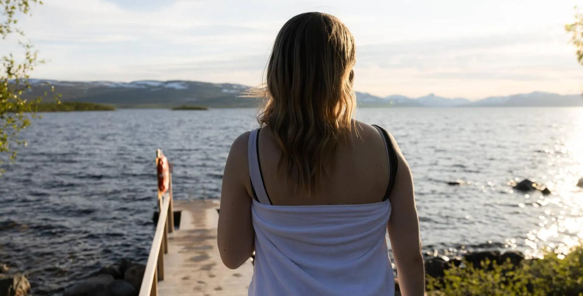 Beach in Lapland Hotels Kilpis