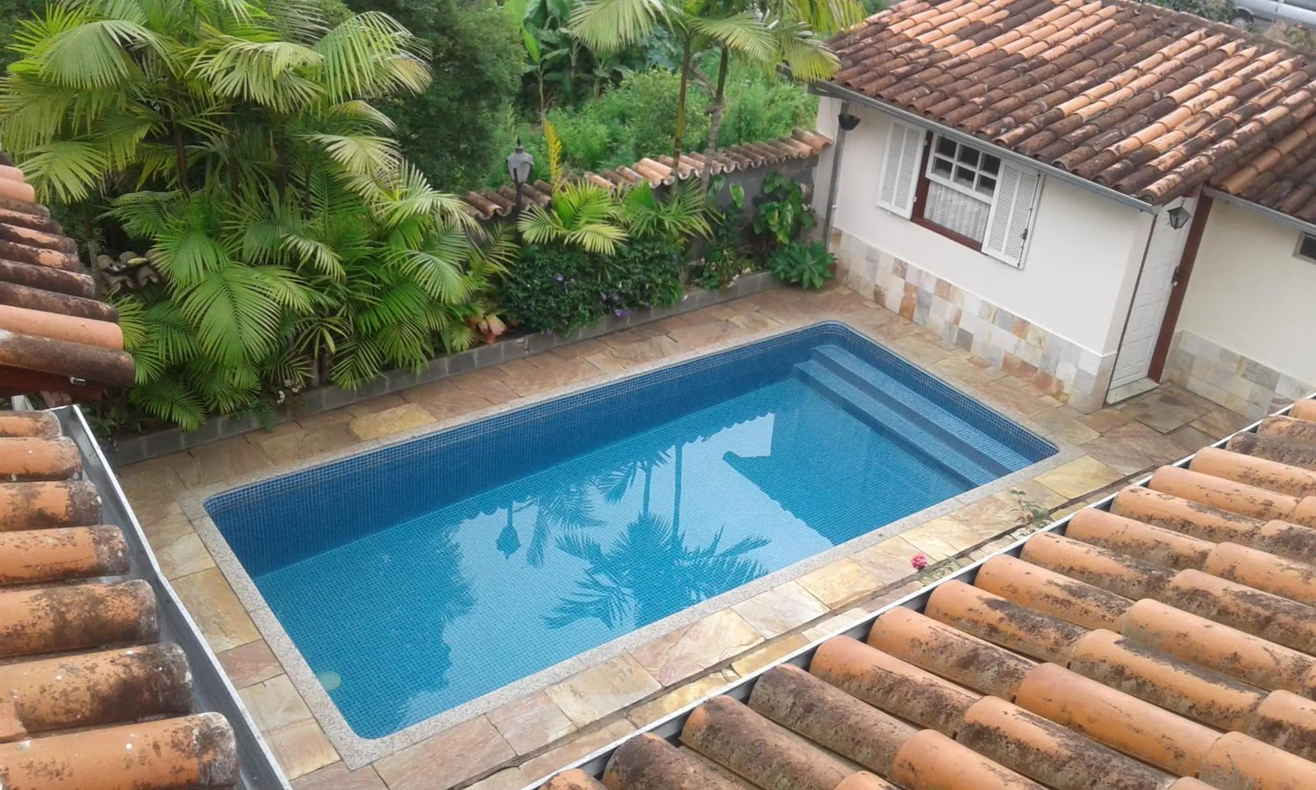 Pool view in Pousada Dona Denis
