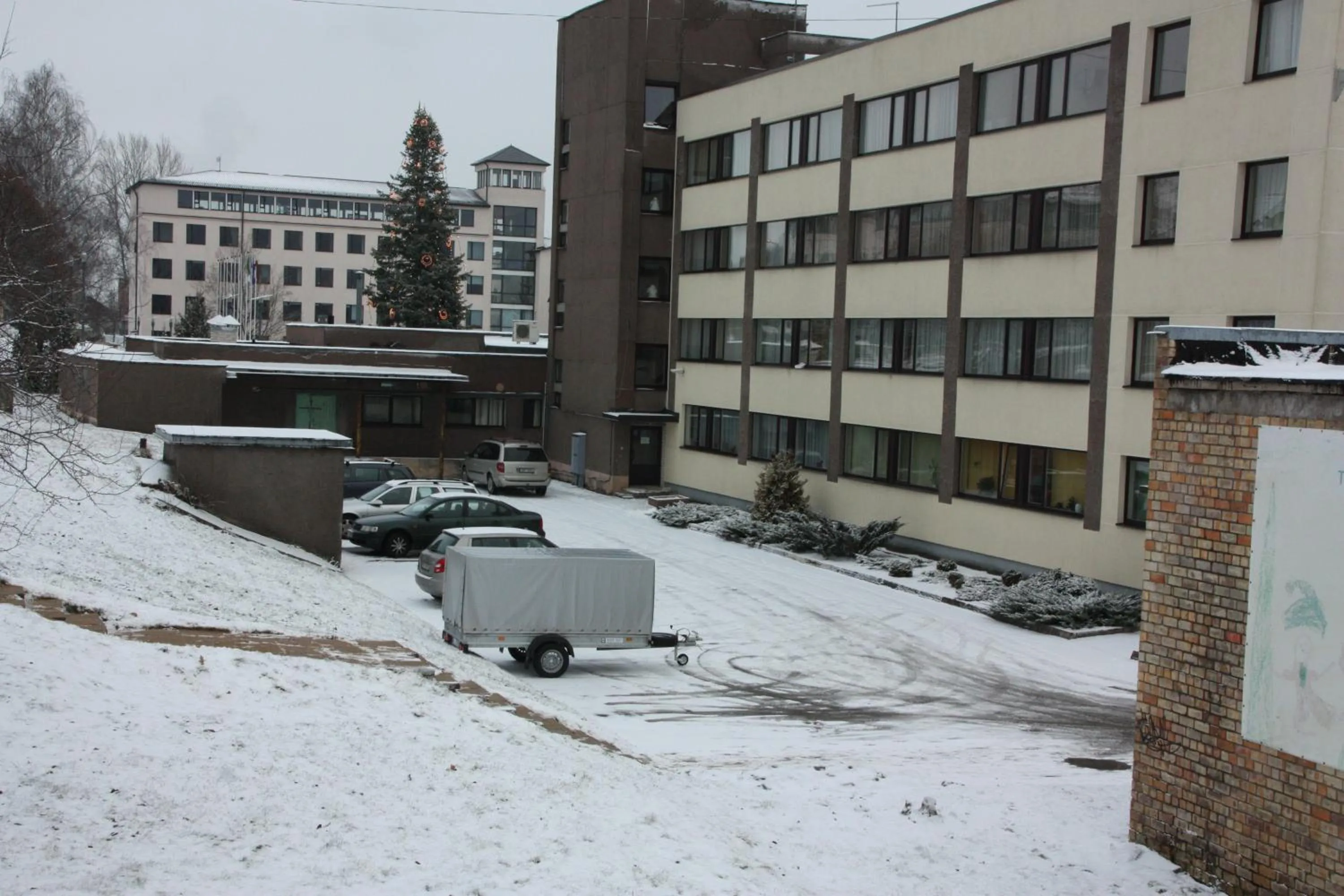 Inner courtyard view in Hotel Madona