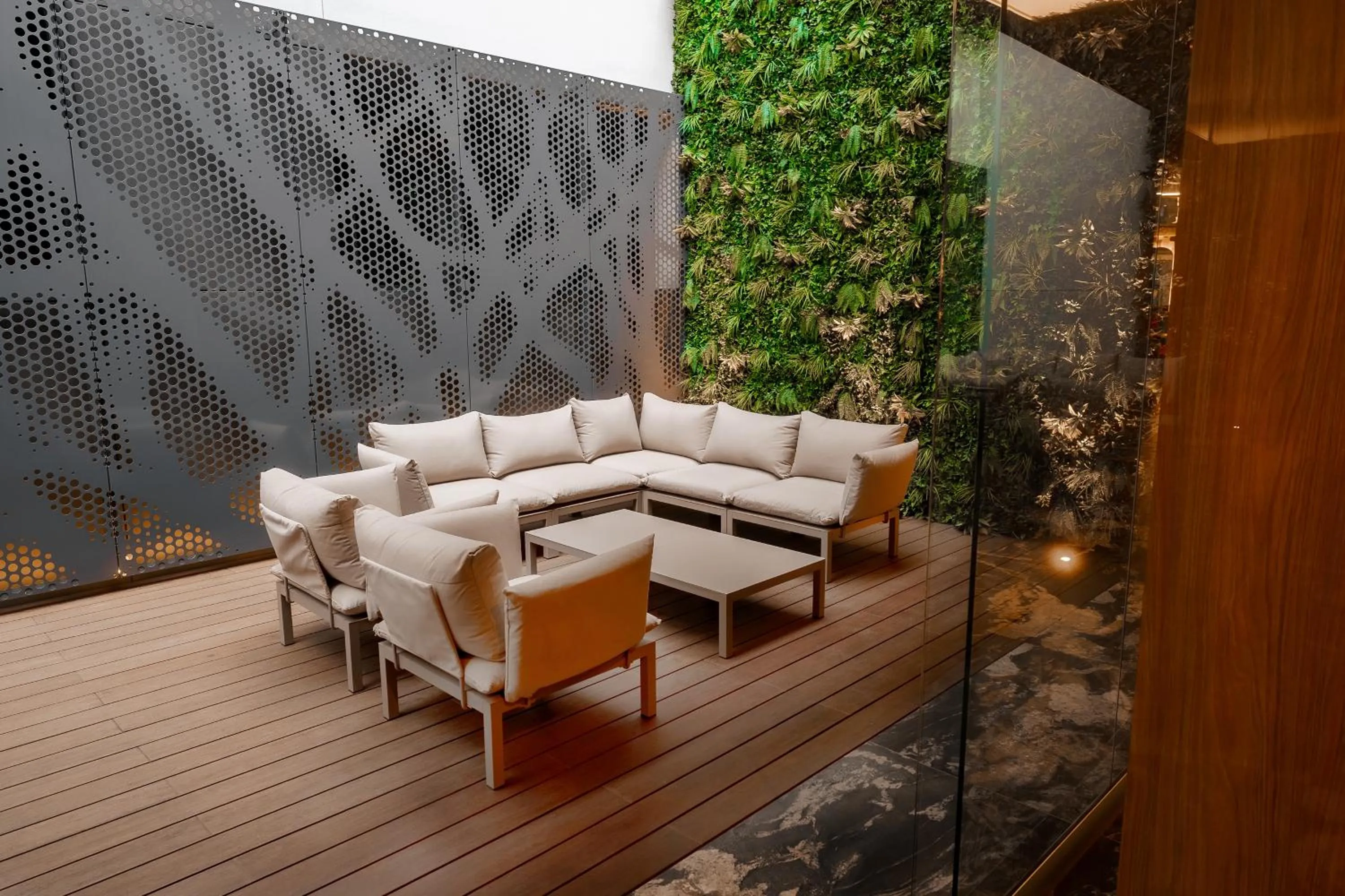 Patio in Hotel Real del Rio