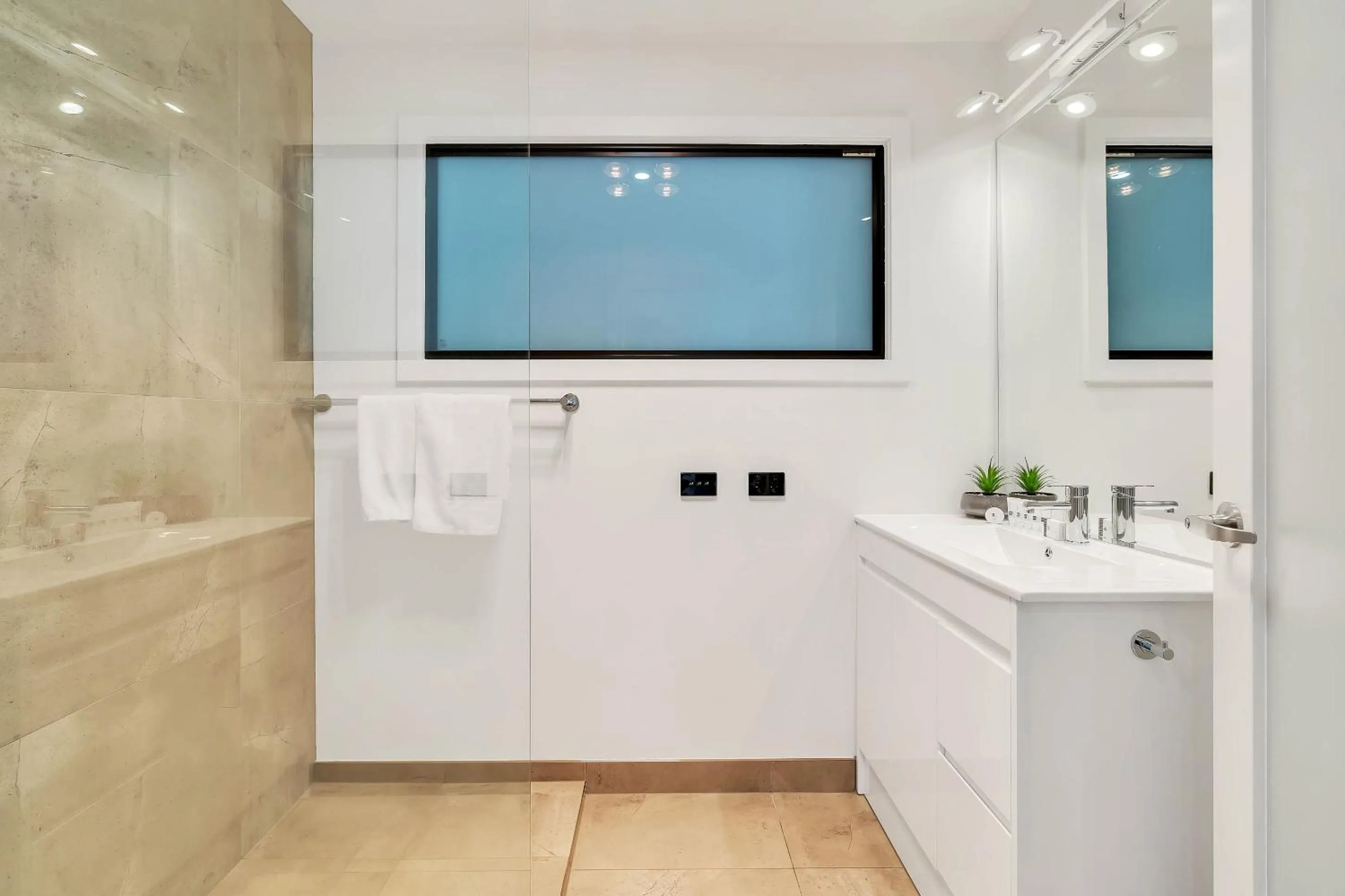 Shower in Youngtown Executive Apartments - 2BR included, Free Parking & Wifi, Sofa Bed & Cot fee applies