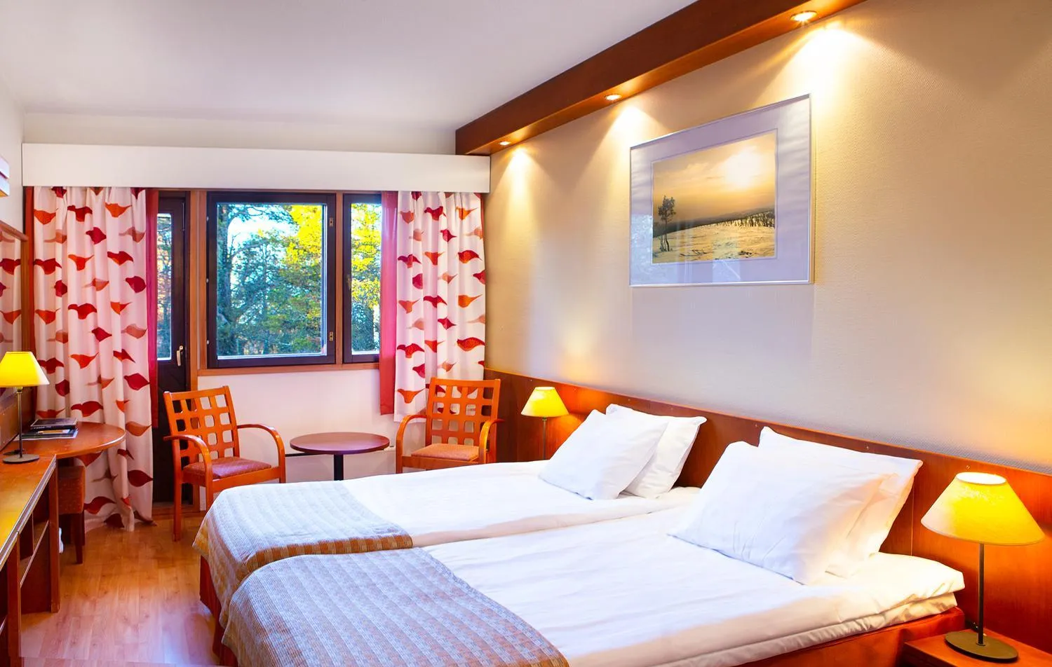 Bedroom, Bed in Lapland Hotels Riekonlinna