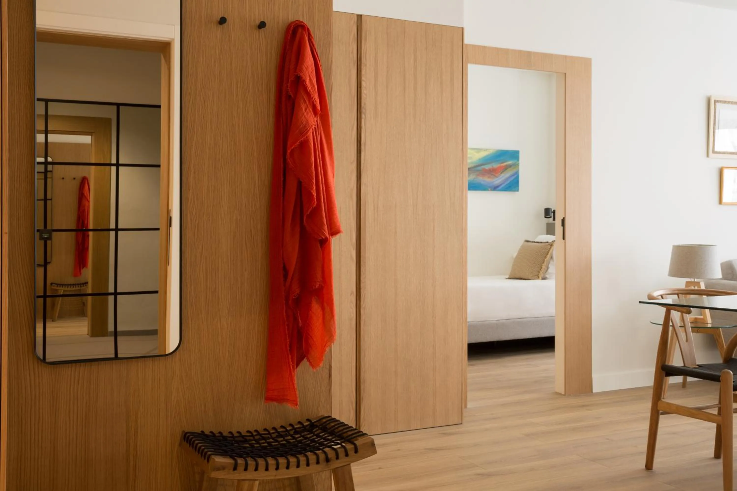 Living room, Bed in Puerta Catedral Suites