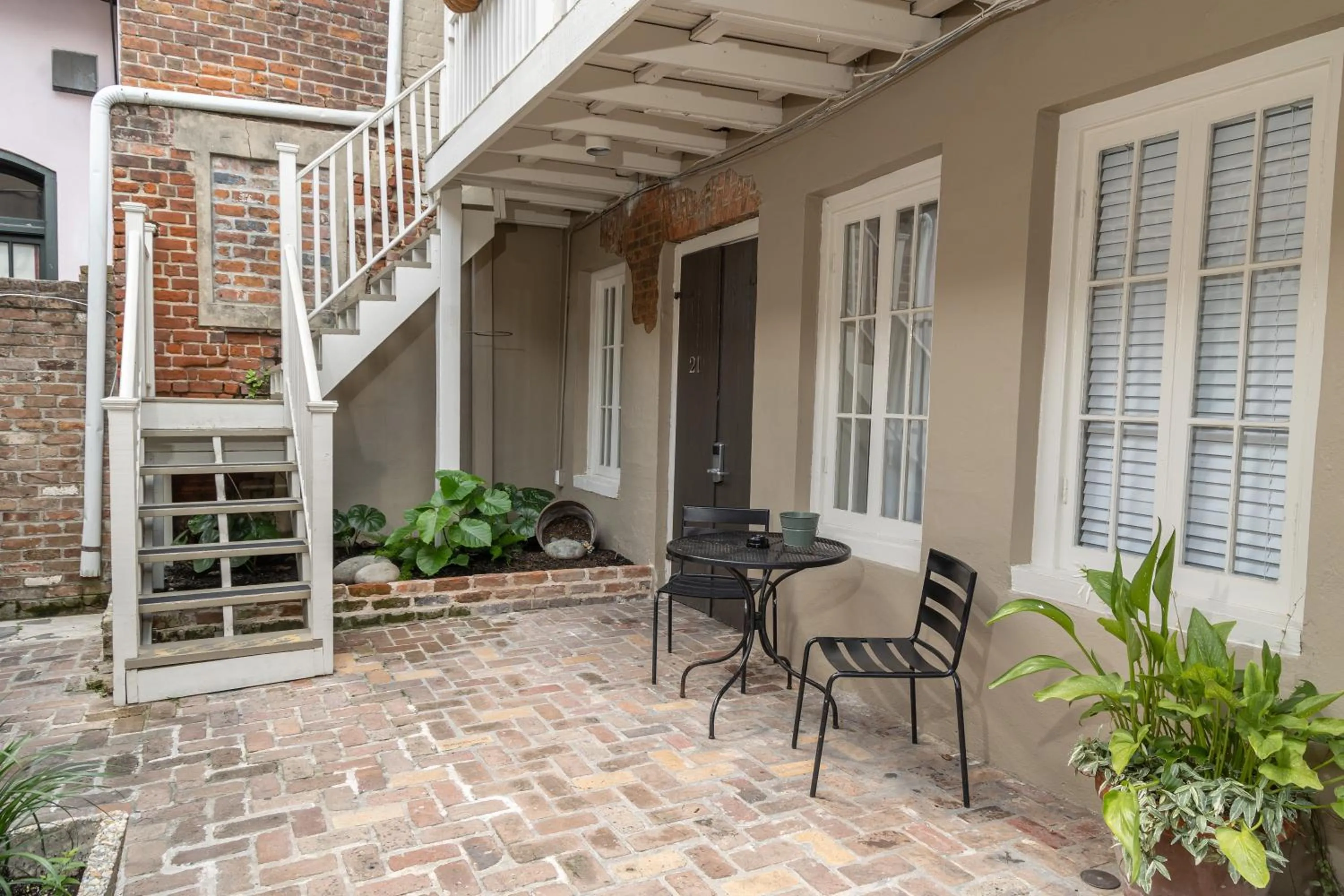 Inner courtyard view in Inn on Ursulines, a French Quarter Guest Houses Property
