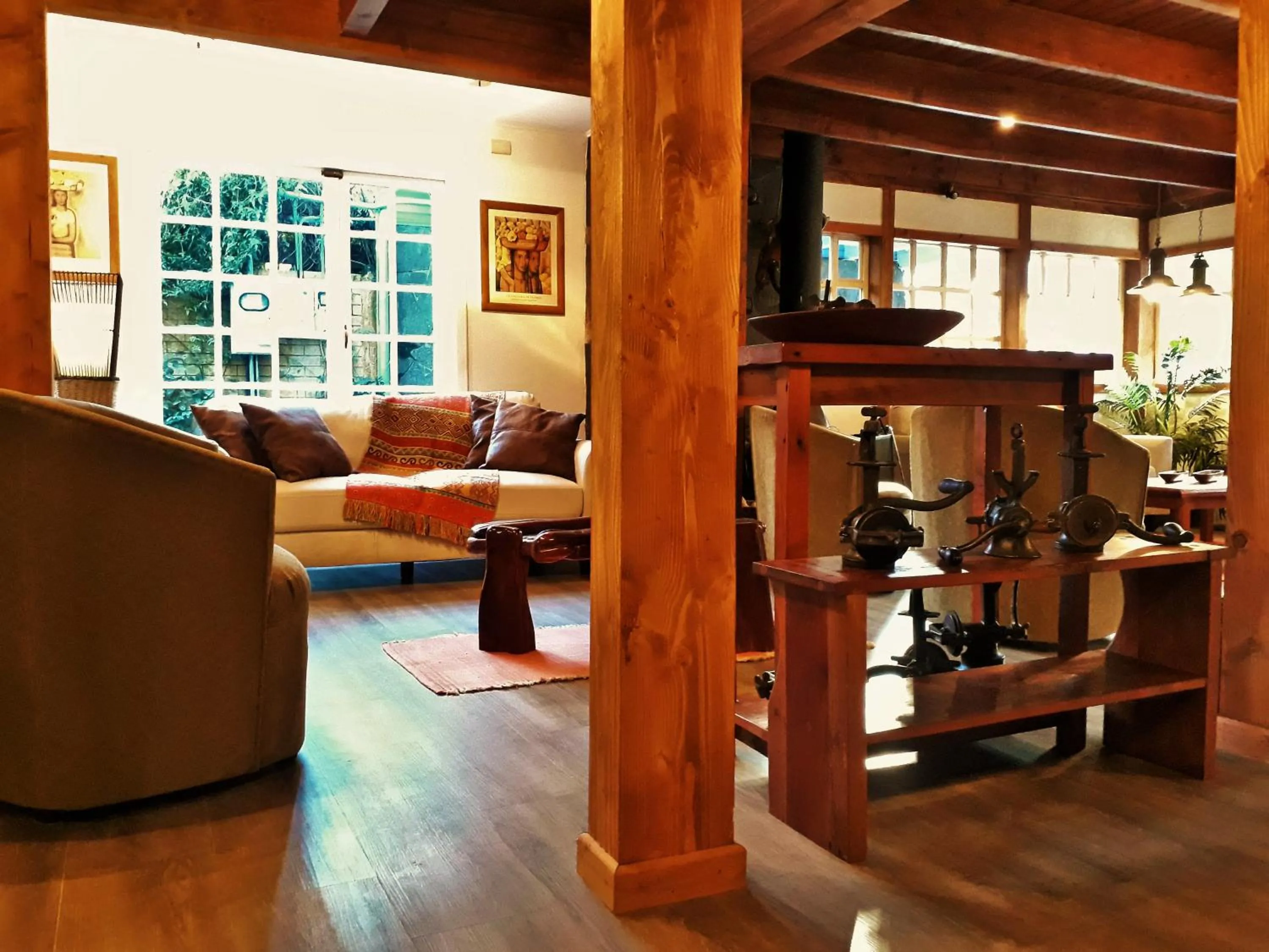 Seating area in Hotel Geronimo