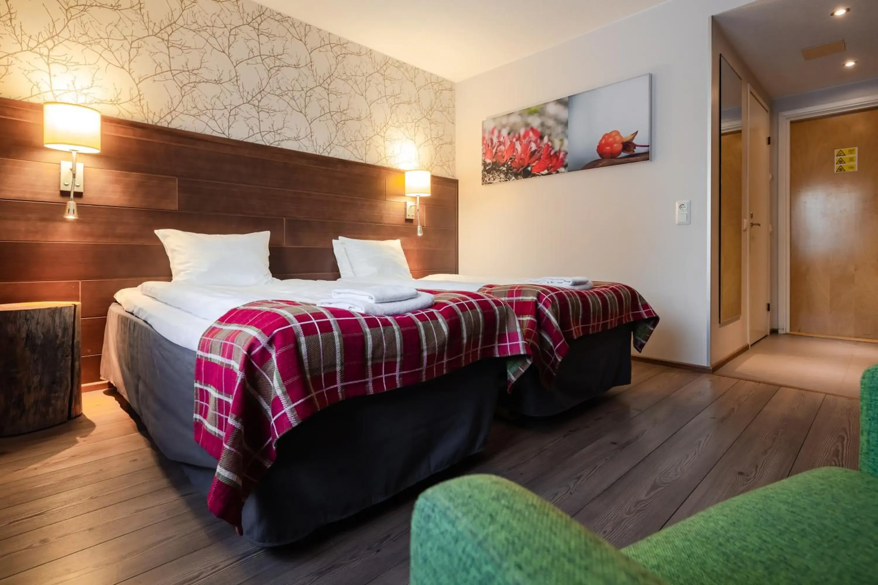 Twin Room with Sauna in Lapland Hotels Sirkantähti Twin Room with Sauna in Lapland Hotels Sirkantähti