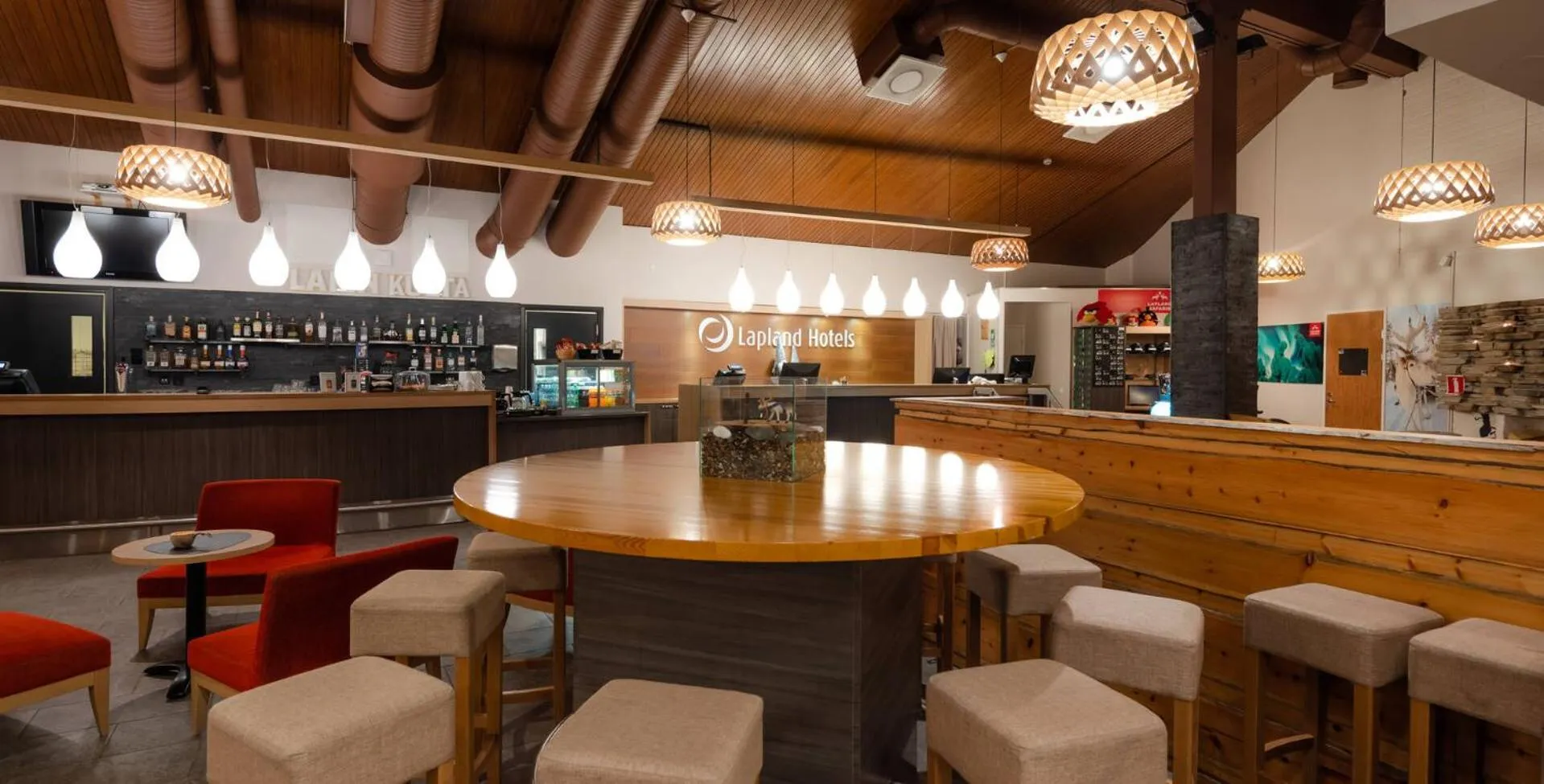 Lobby or reception in Lapland Hotels Sirkantähti