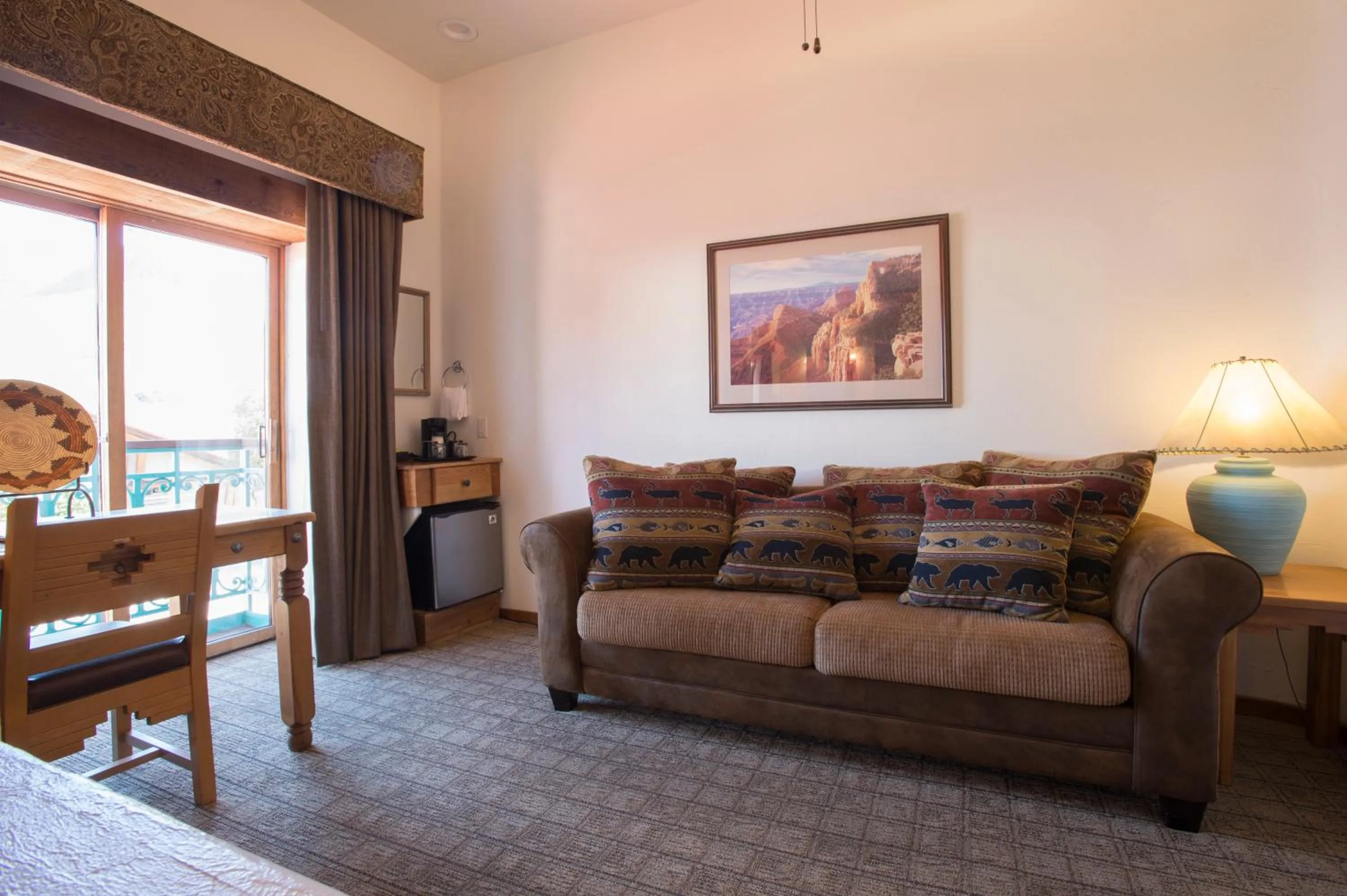 Seating area in Table Mountain Inn