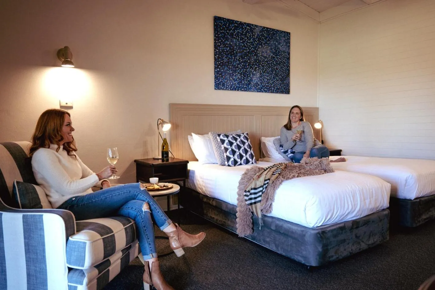 Bedroom, Bed in Hunter Valley Resort, Hunter Farm Adventure Centre & 4 Pines at the Farm