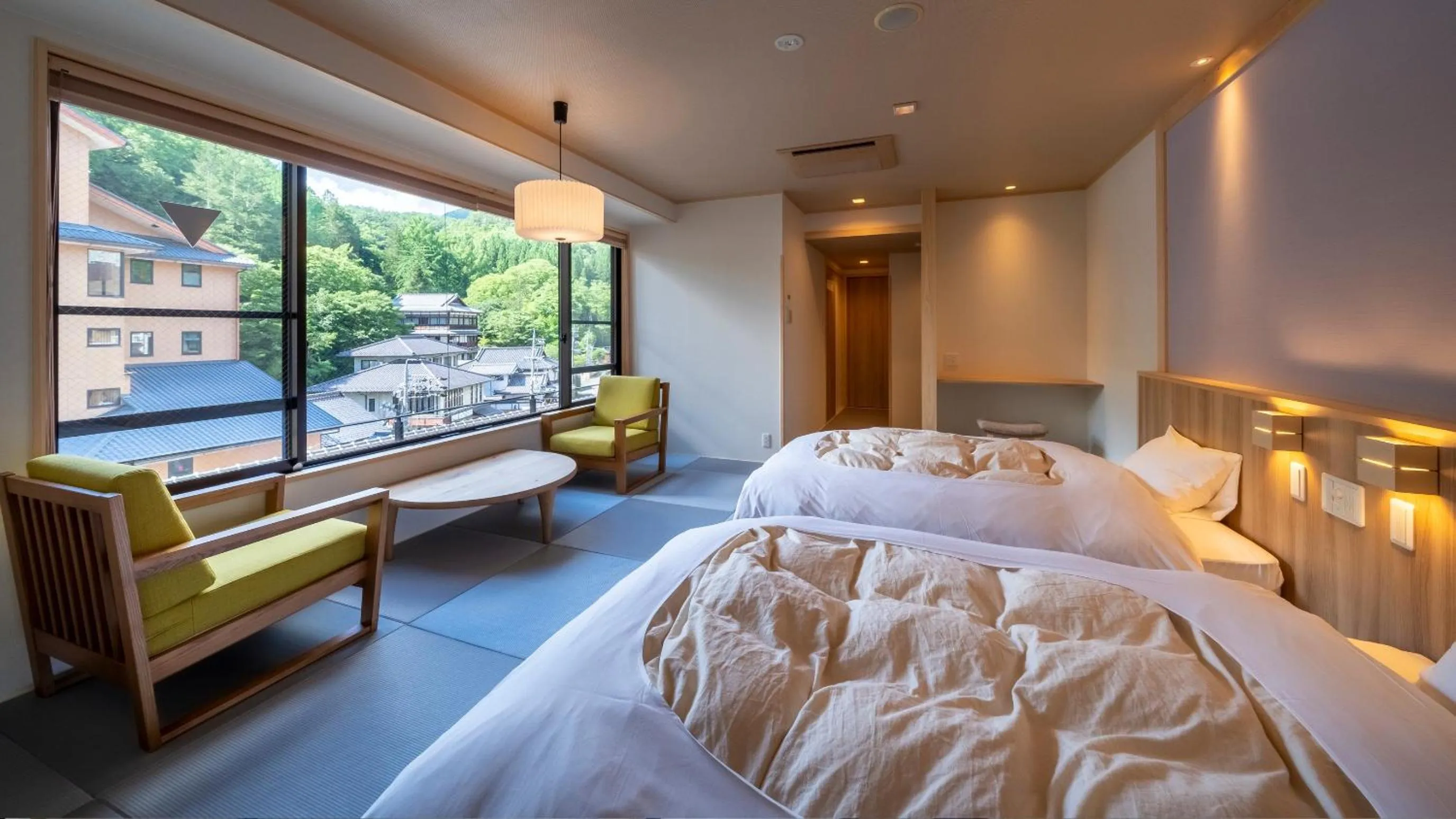 Bed in Nakamatsuya Ryokan