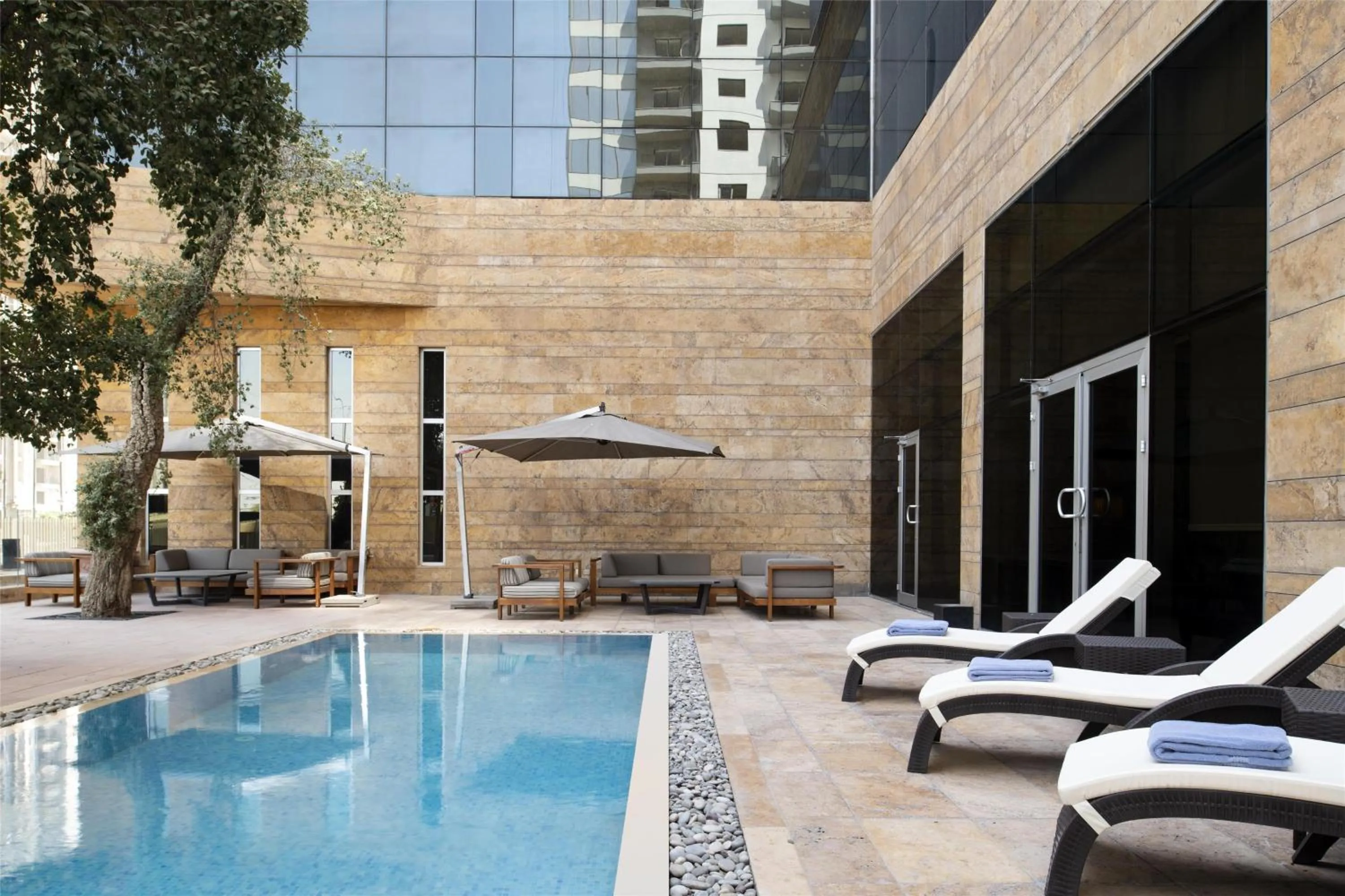 Pool view in Bristoria Hotel Erbil