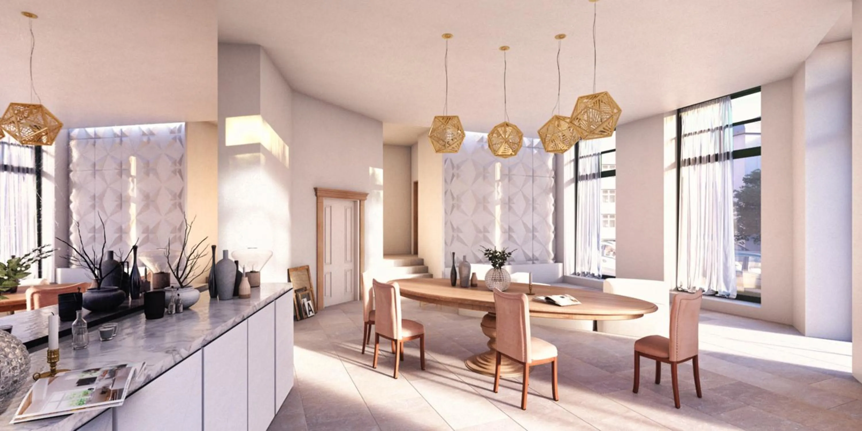 Lobby or reception in Thission Luxury Homes & SPA by K&K