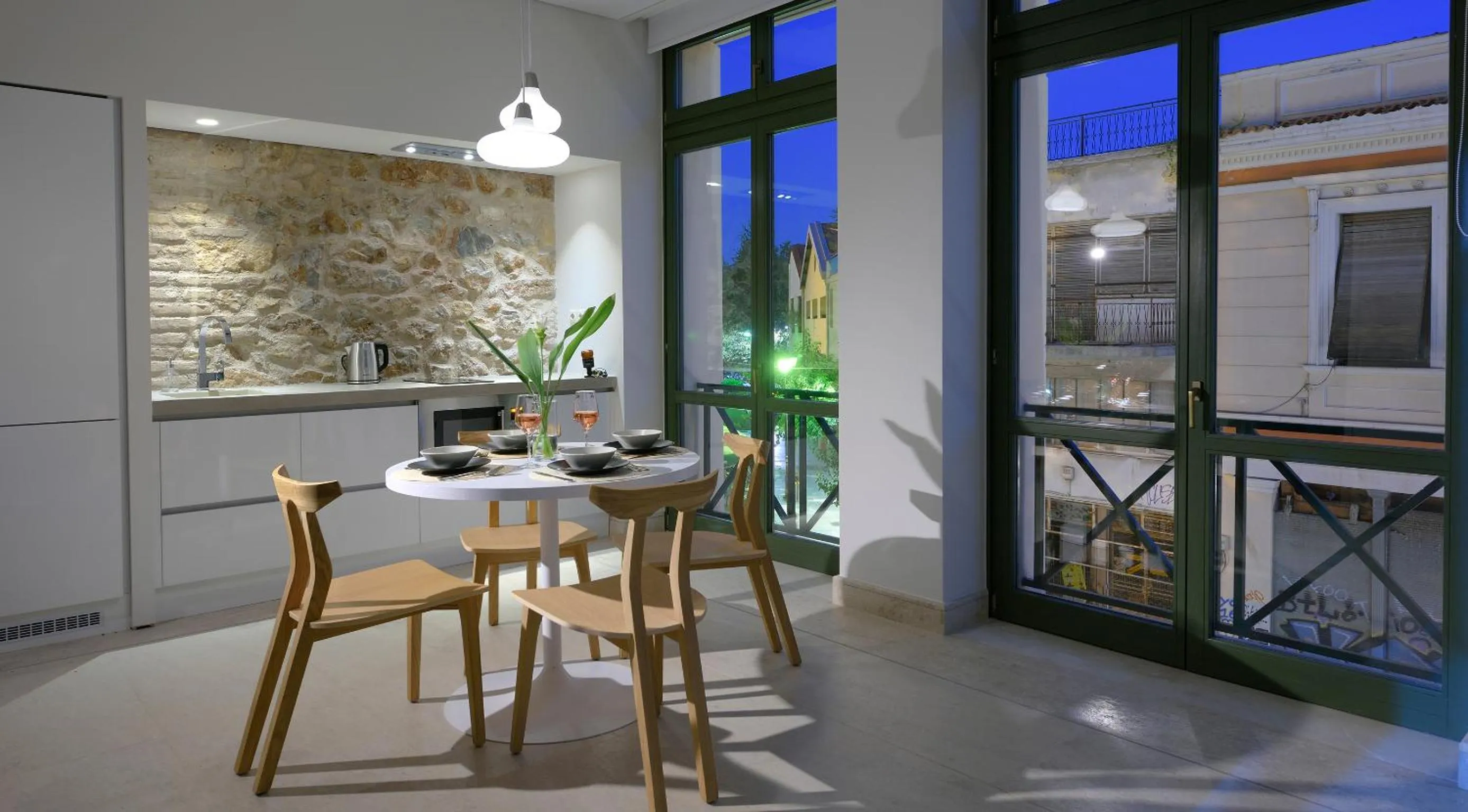 Kitchen or kitchenette in Thission Luxury Homes & SPA by K&K