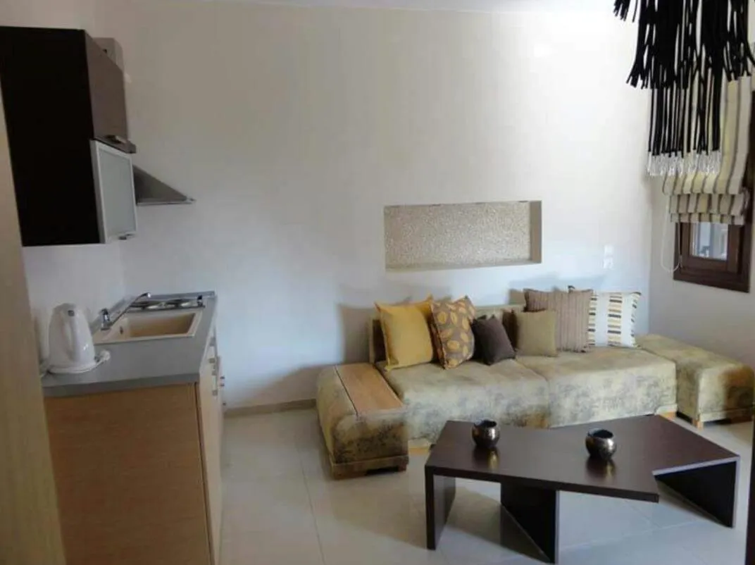 Living room in Skiathos Garden Cottages