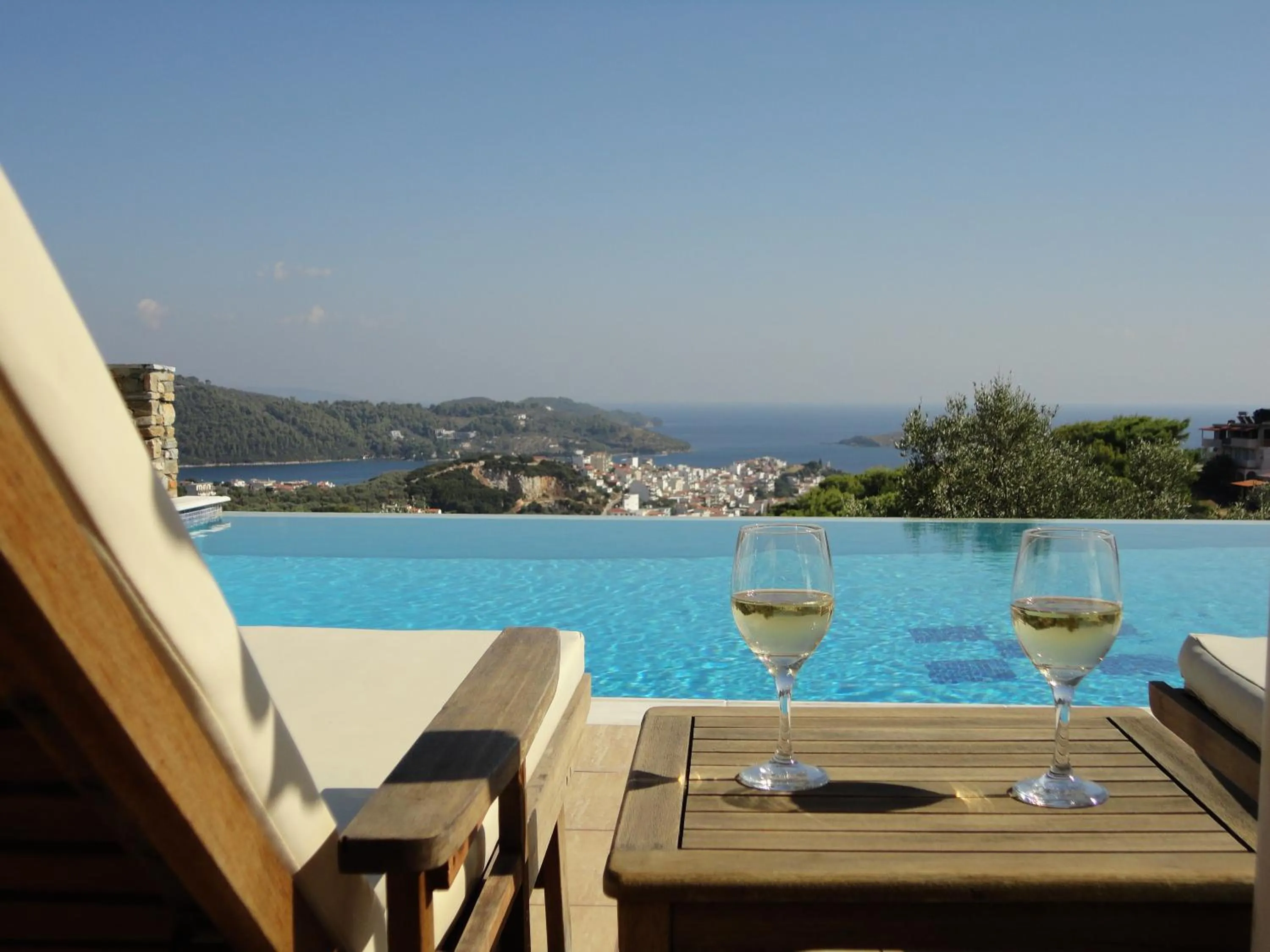 Swimming pool in Skiathos Garden Cottages