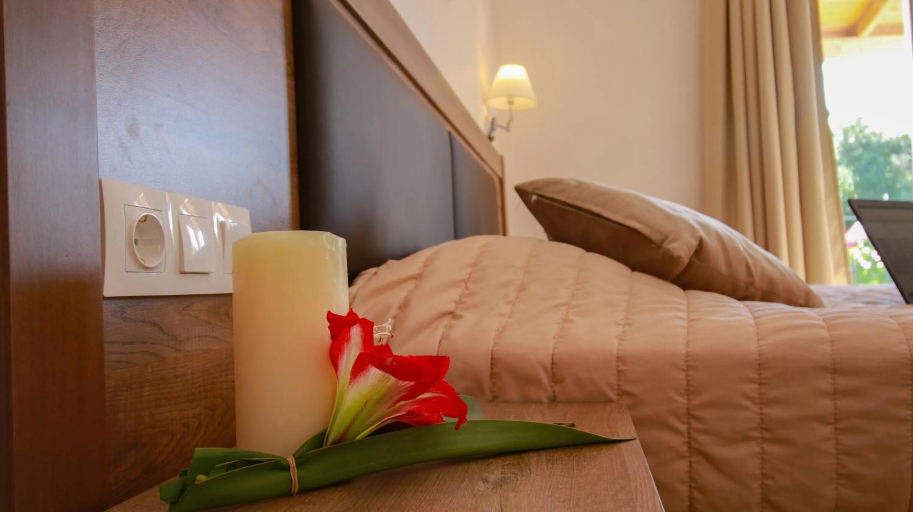 Bedroom, Bed in Hotel Yannis Corfu