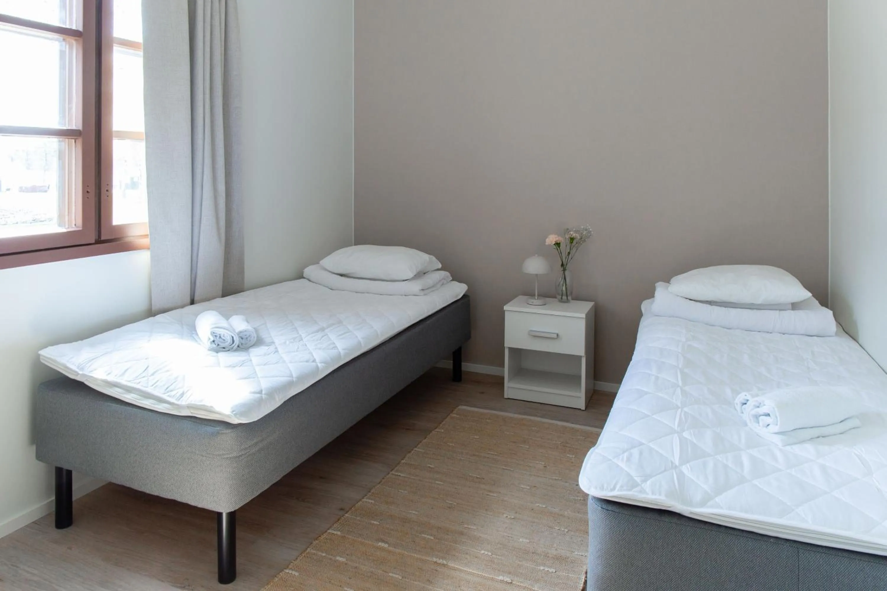 Spring, Bed in Visulahti Cottages