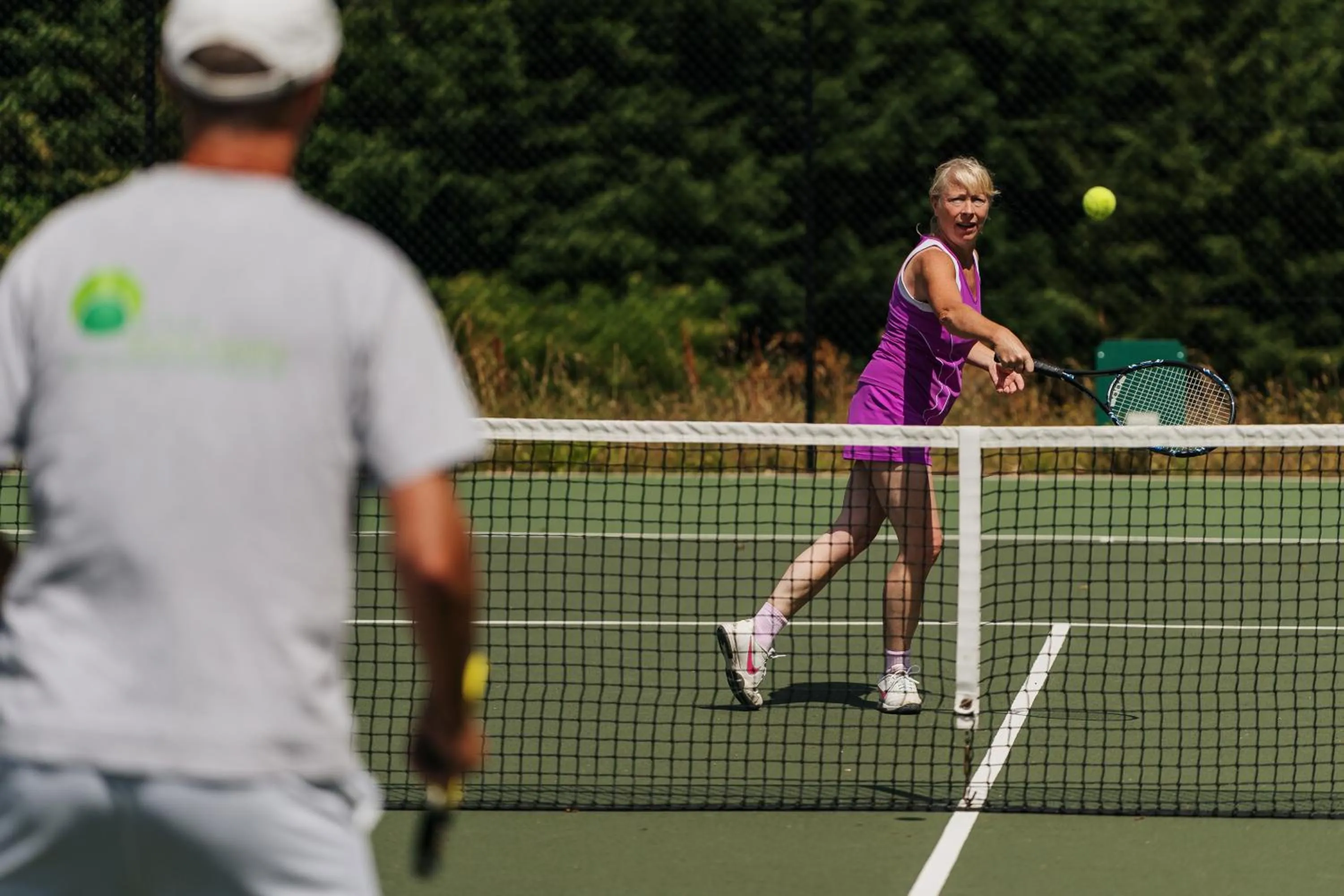 Tennis court in Passford House Hotel