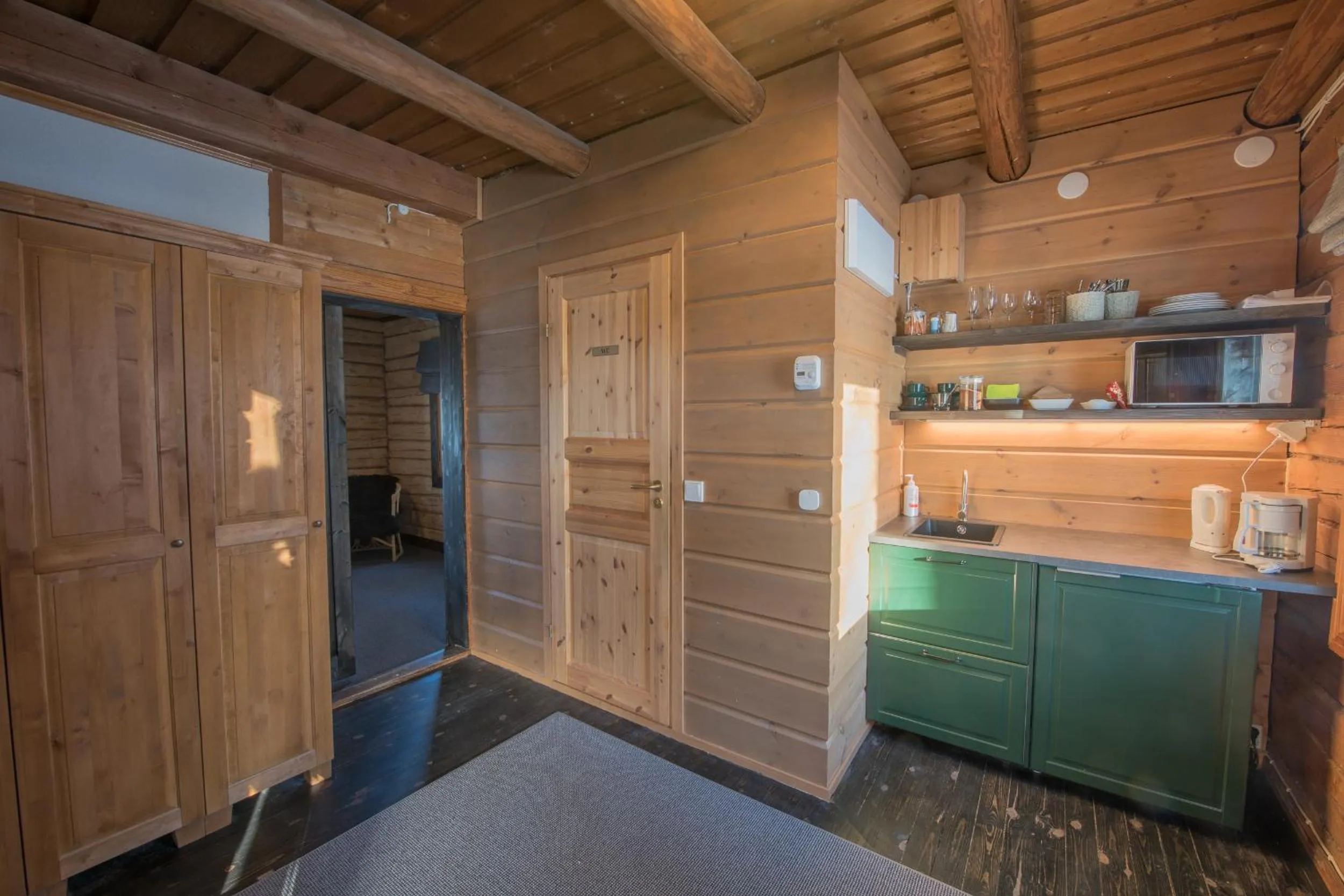 Kitchen or kitchenette in Hotel Krapi