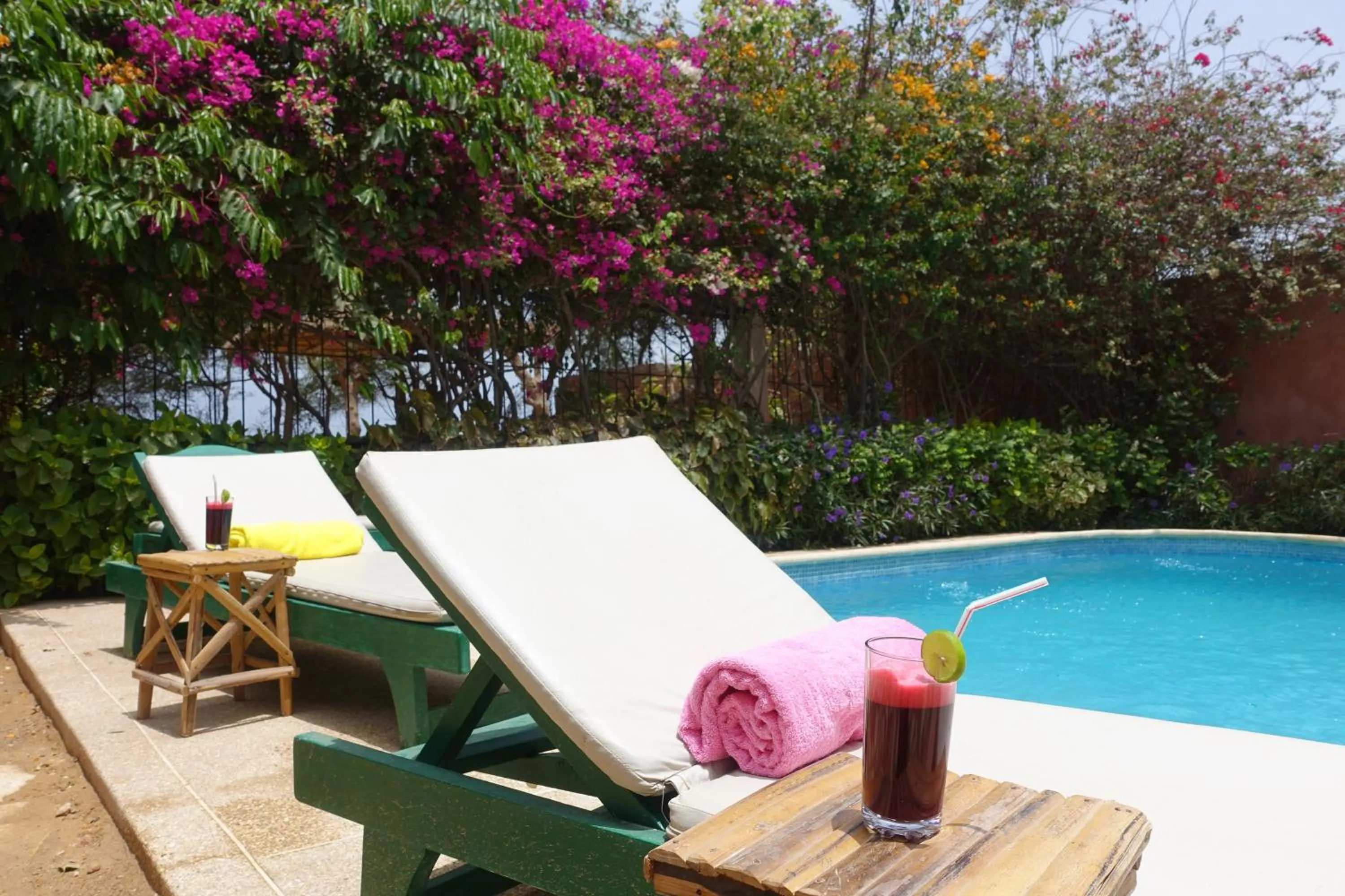 Pool view in Keur Marrakis