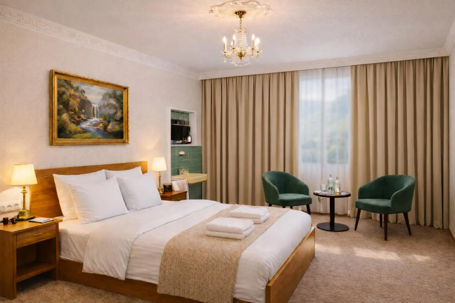 Bed in Hotel Café Post