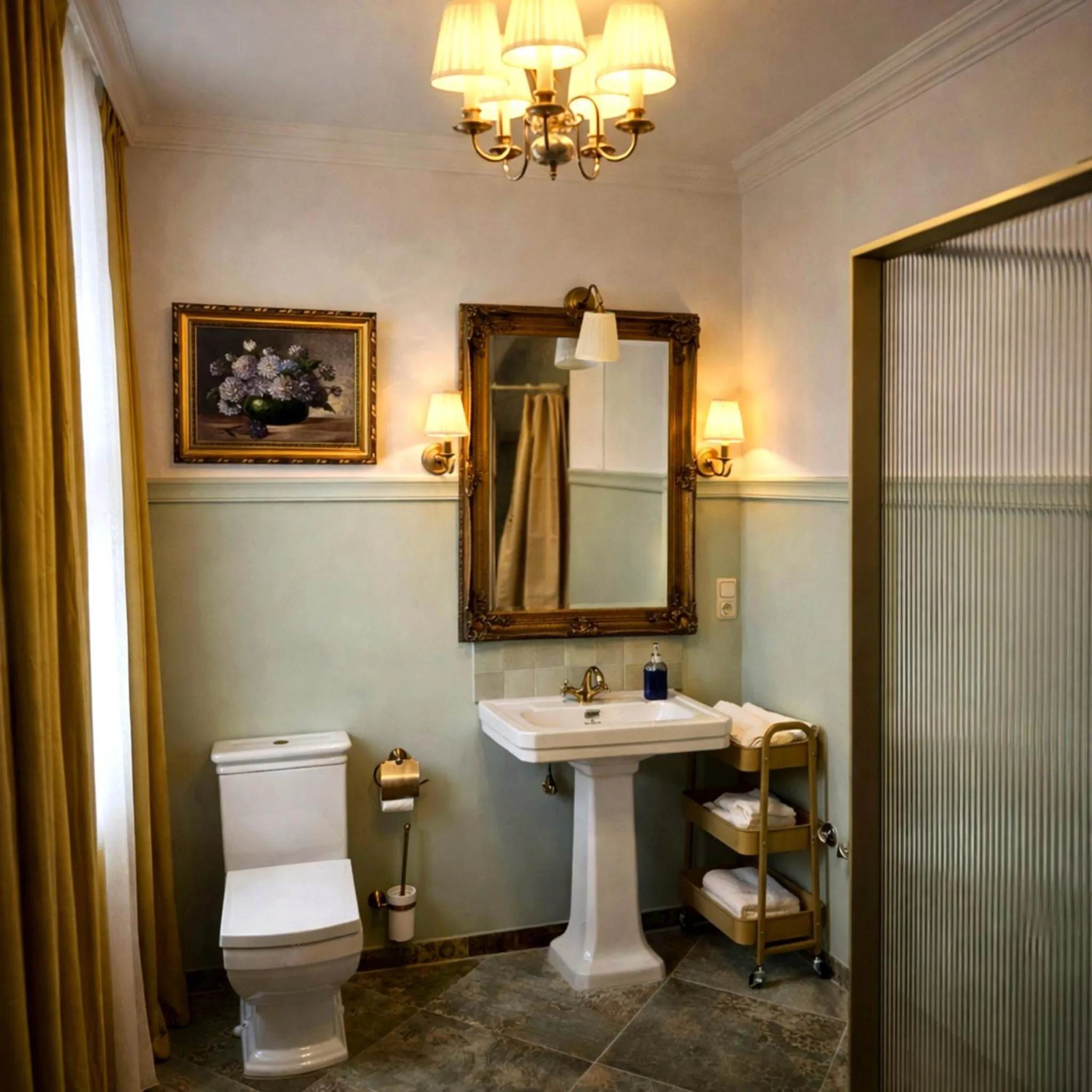 Shower in Hotel Café Post