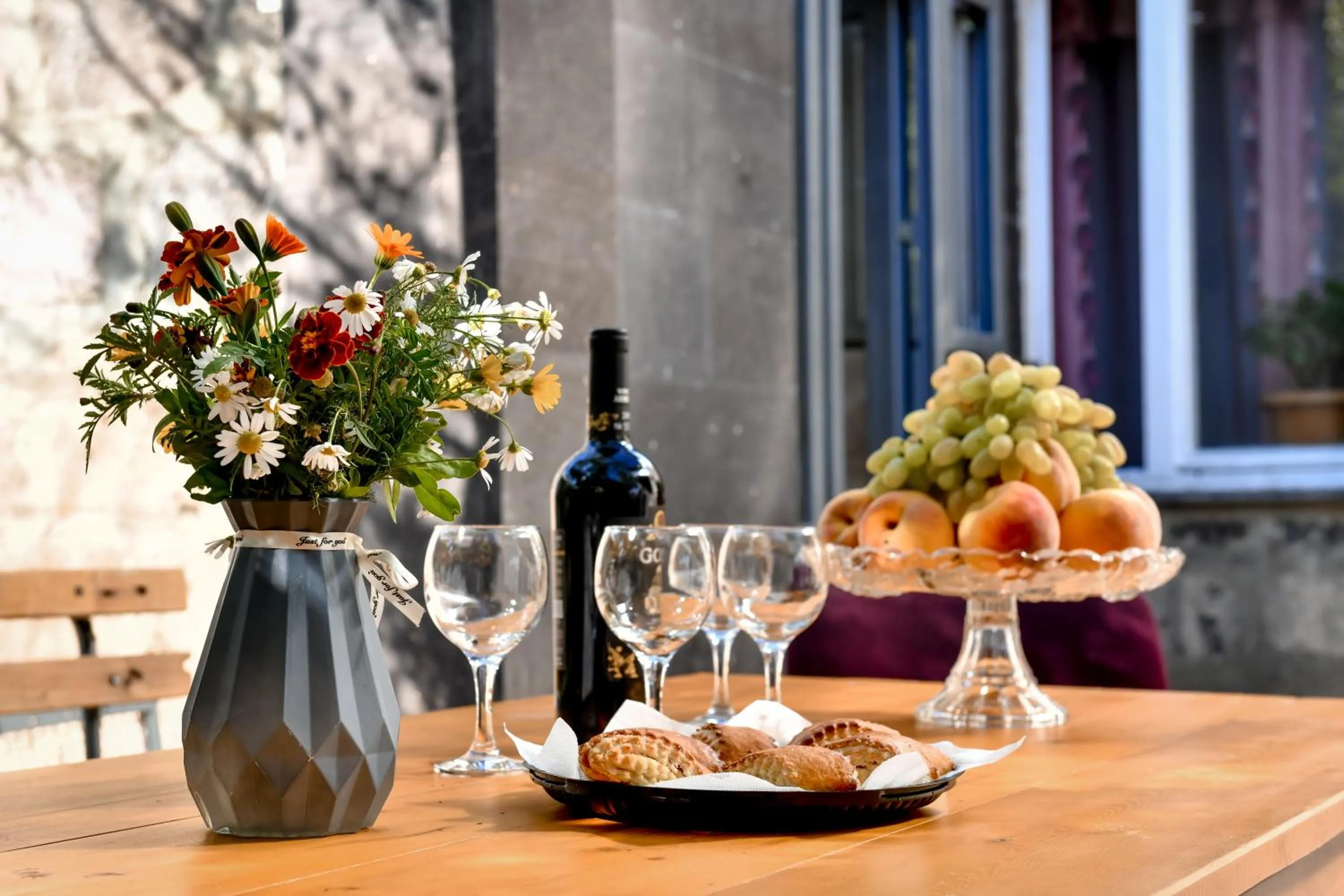Inner courtyard view in Guest House David's B&B