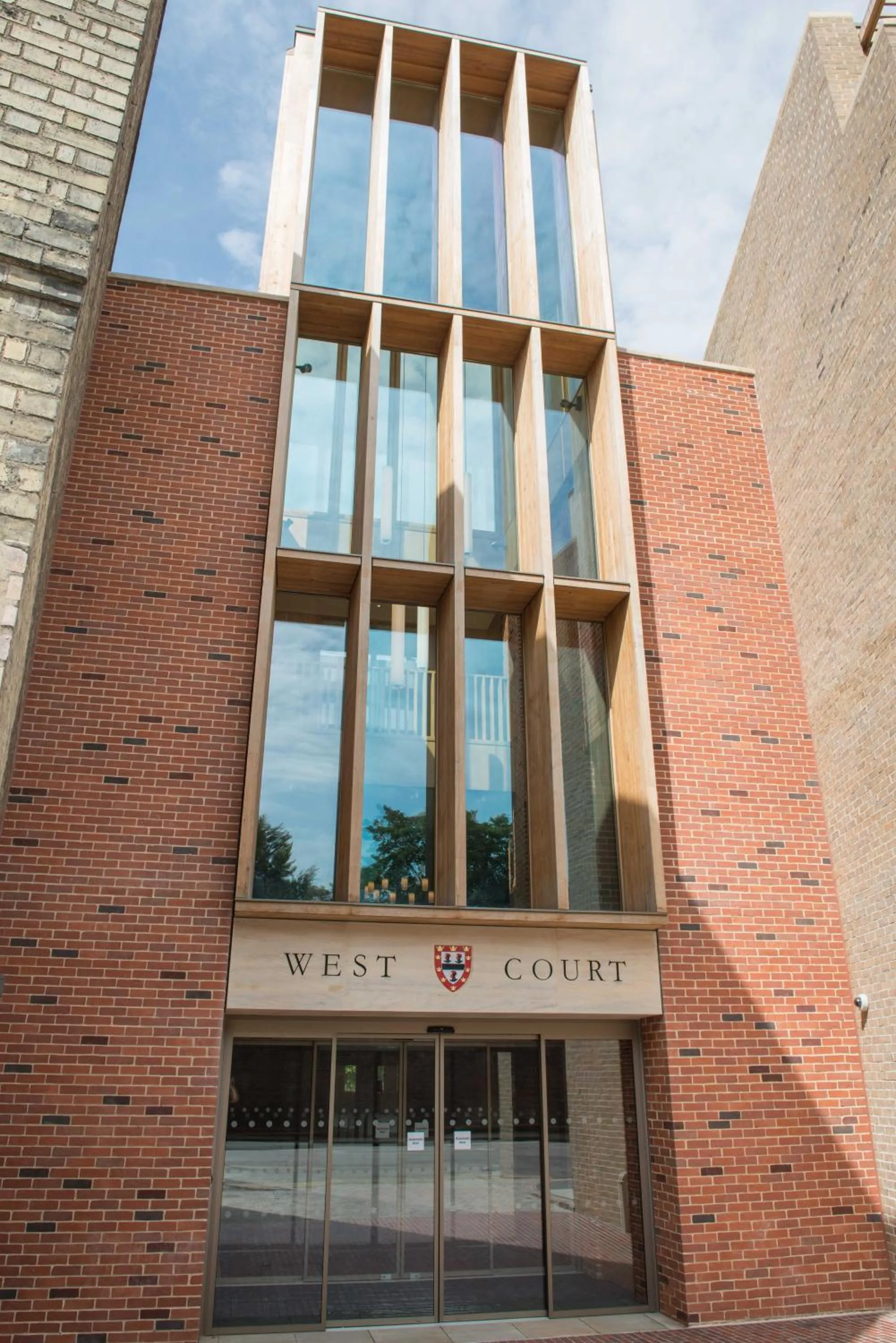 Facade/entrance in West Court- Jesus College
