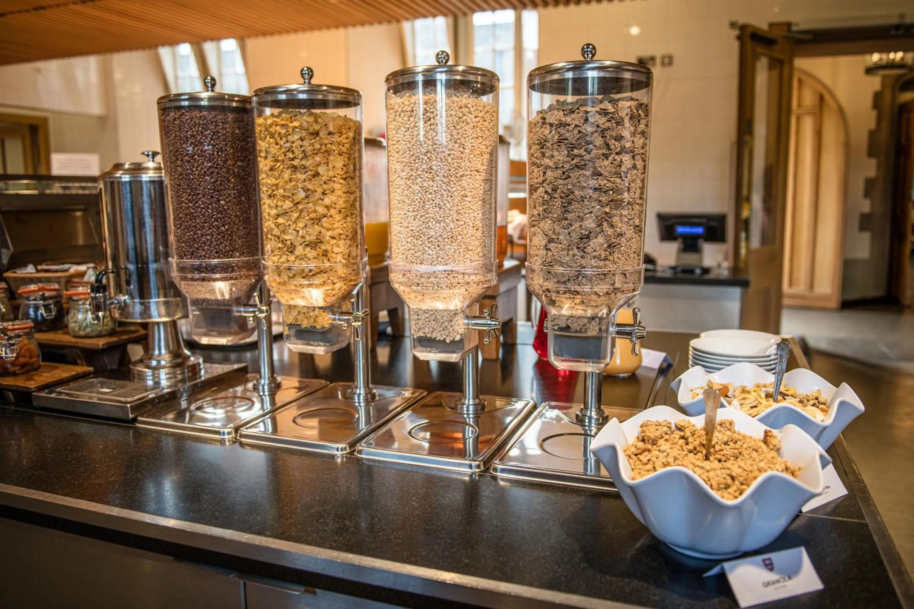 Breakfast in West Court- Jesus College