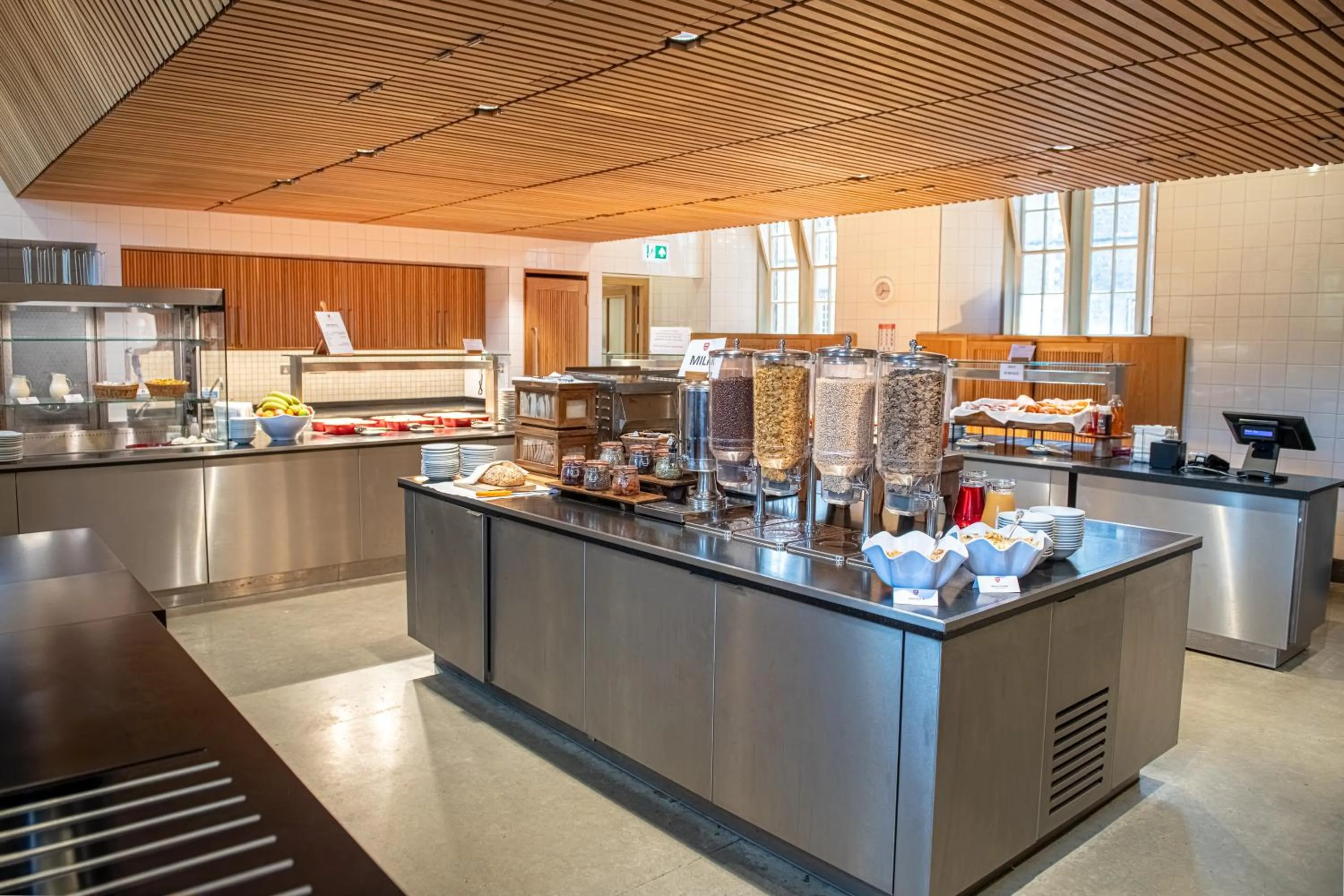 Breakfast in West Court- Jesus College