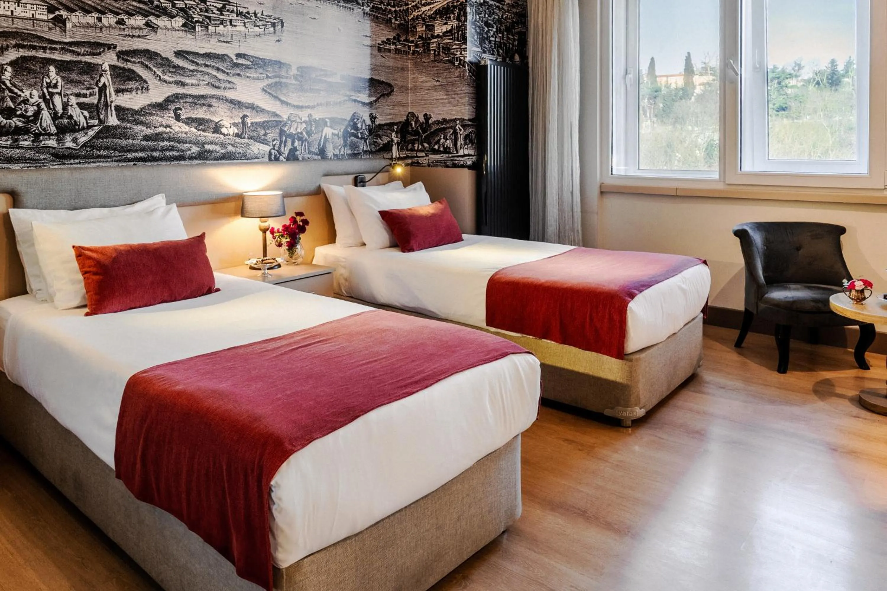 Bed in Cheya Beşiktaş Istanbul Bosphorus City Center Hotel & Suites