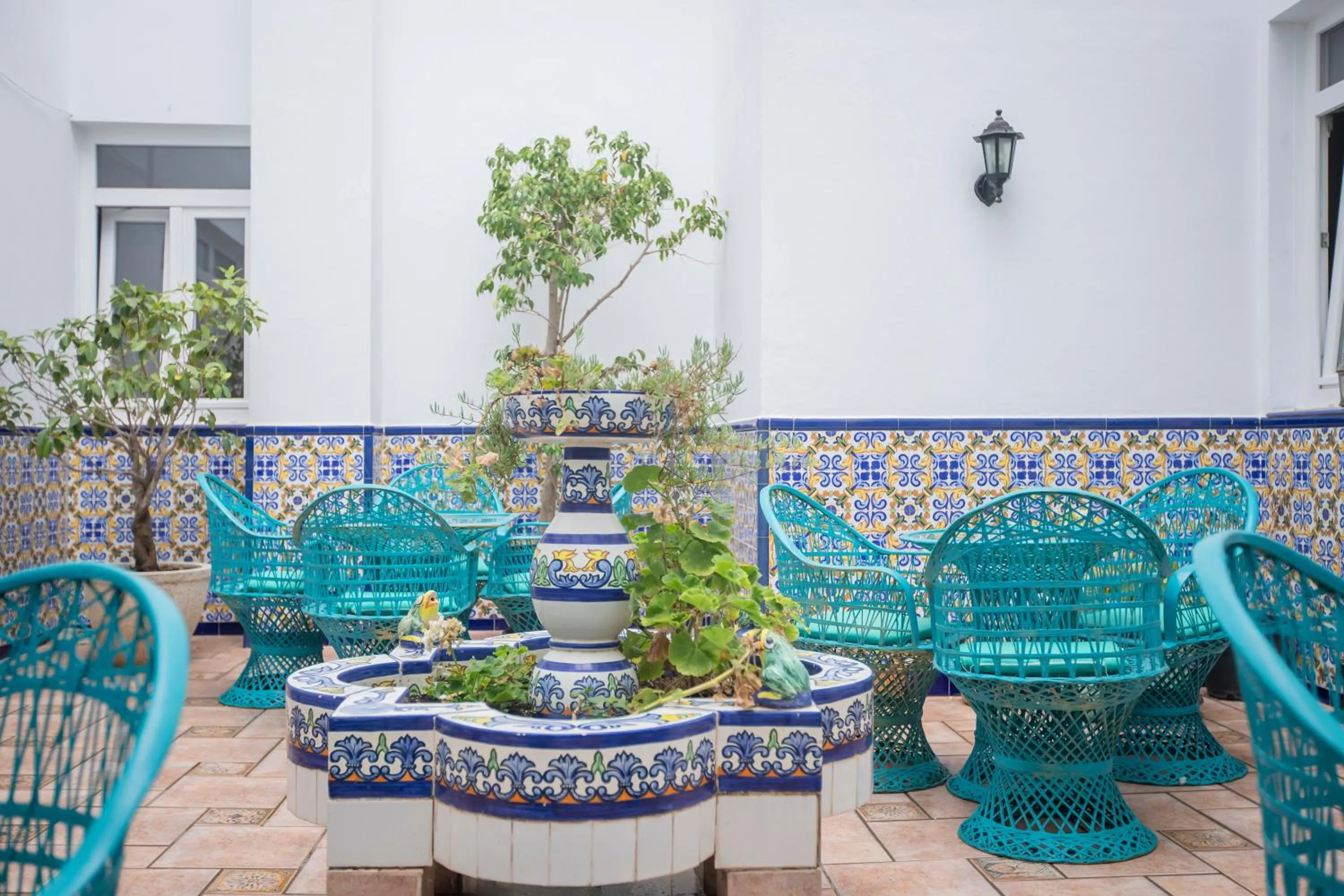 Patio in Hotel Moon Dreams Mediterráneo