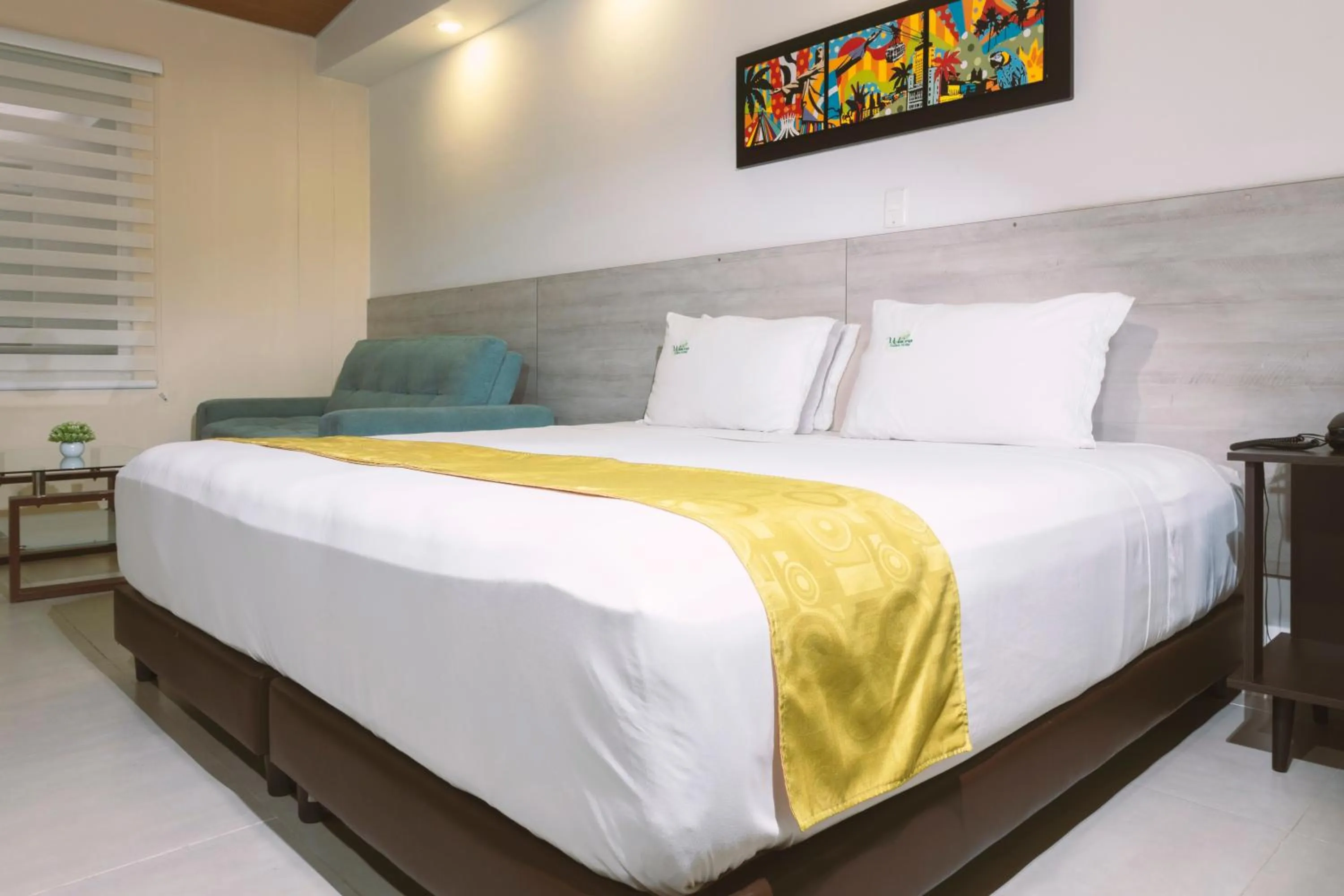 Bed in Waira Suites