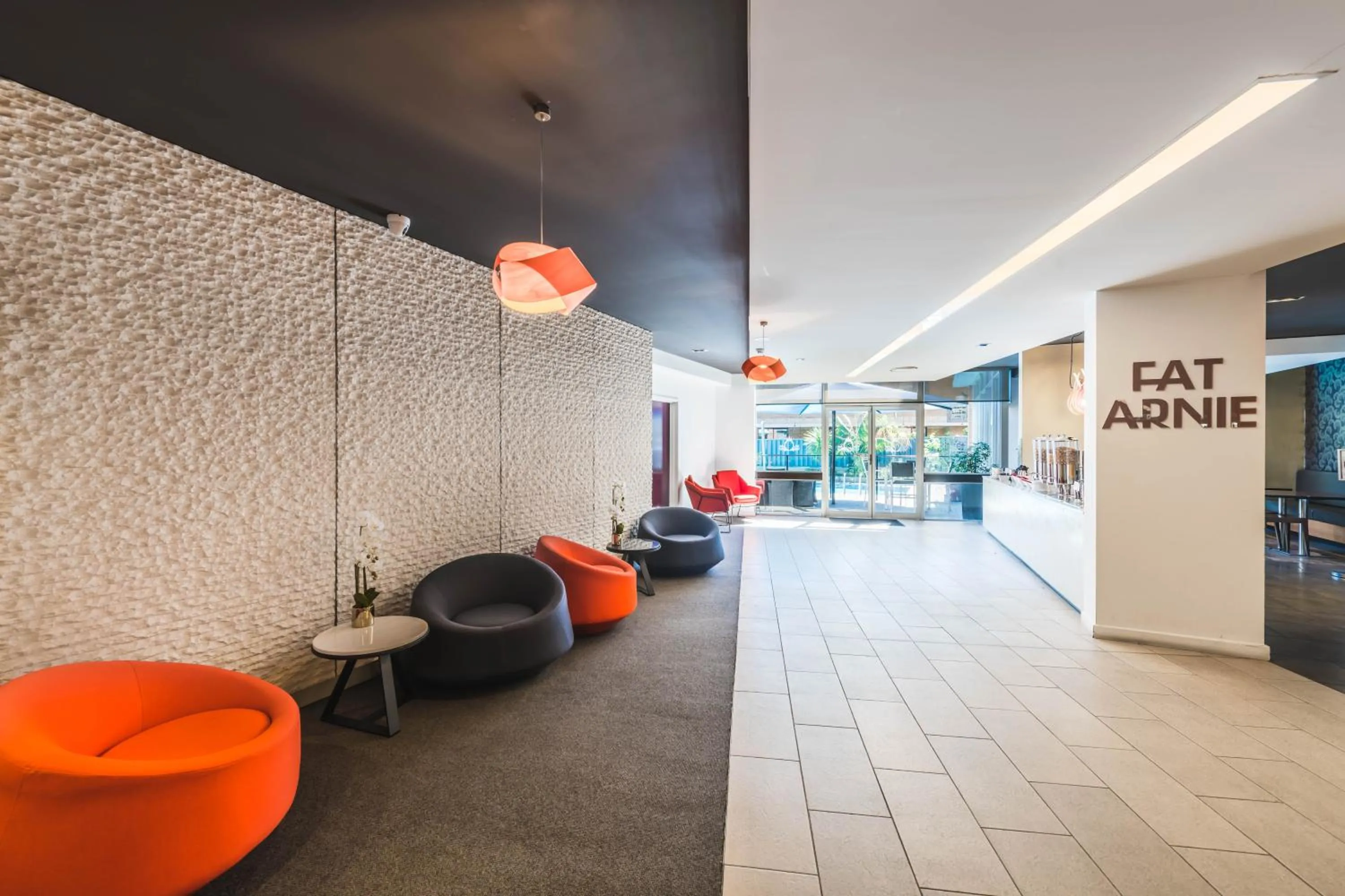 Seating area in Royal Pacific Hotel