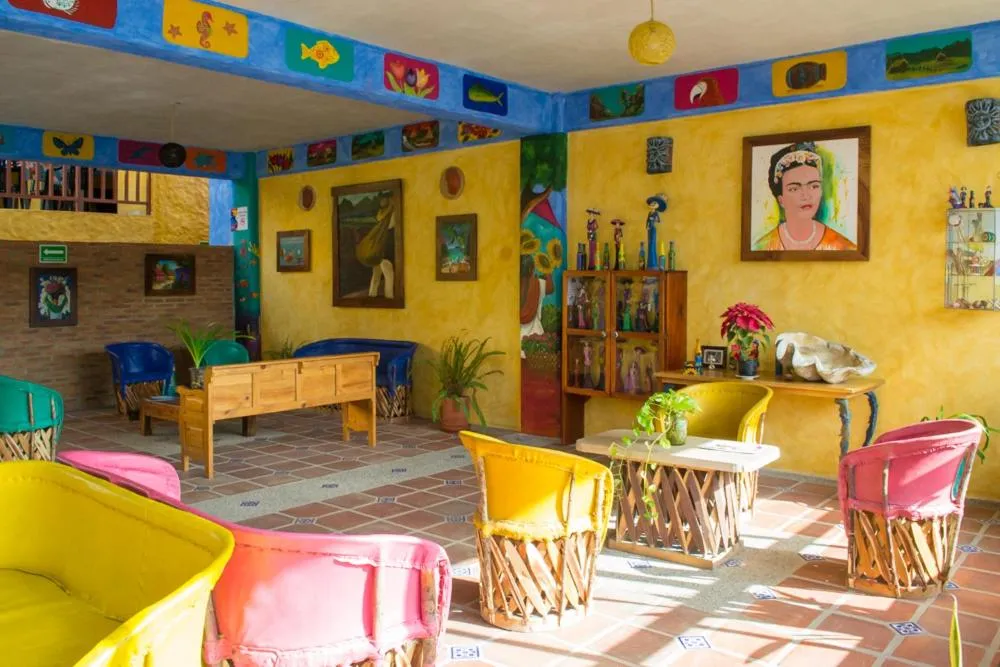 Lobby or reception in Cabañas del Capitan