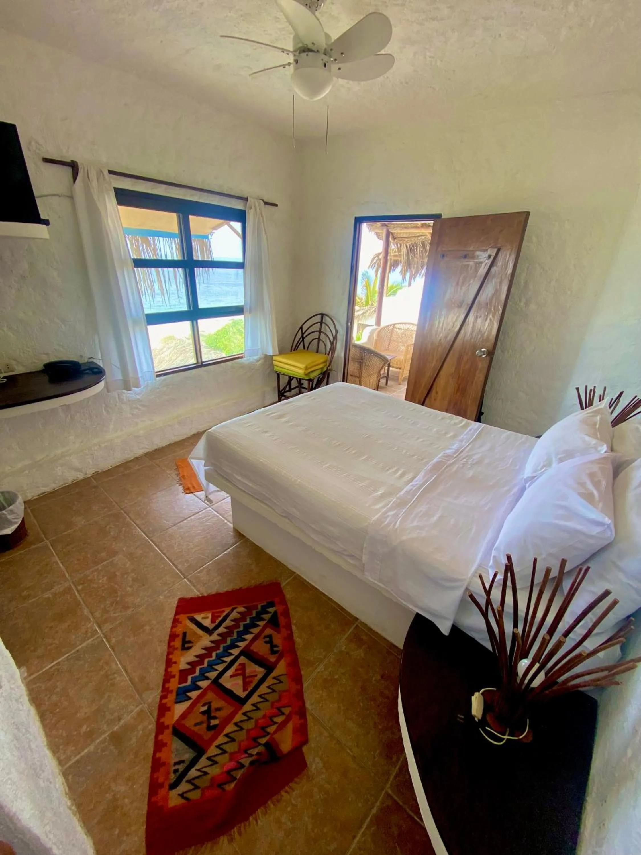 Bed in Hotel Smiling Crab