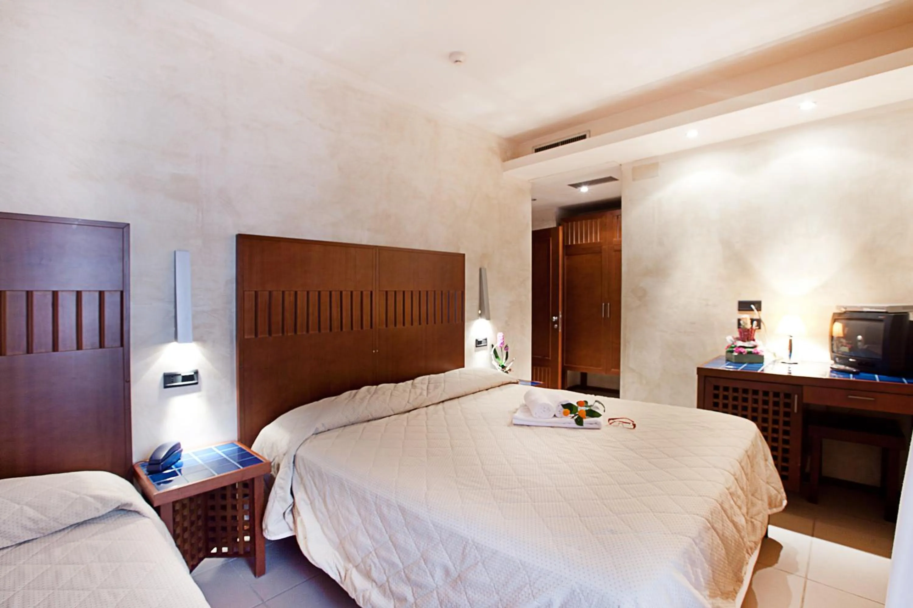 Bed in Hotel Canguro