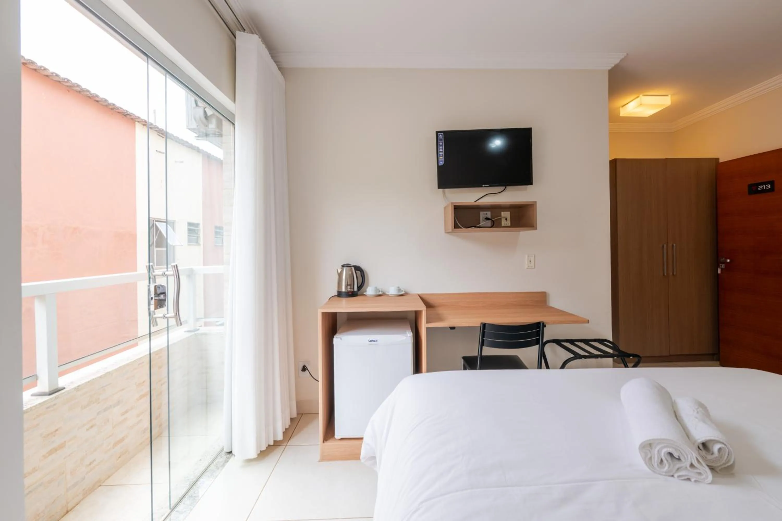 Bed in Vektor Hotéis - Unidade Mariana