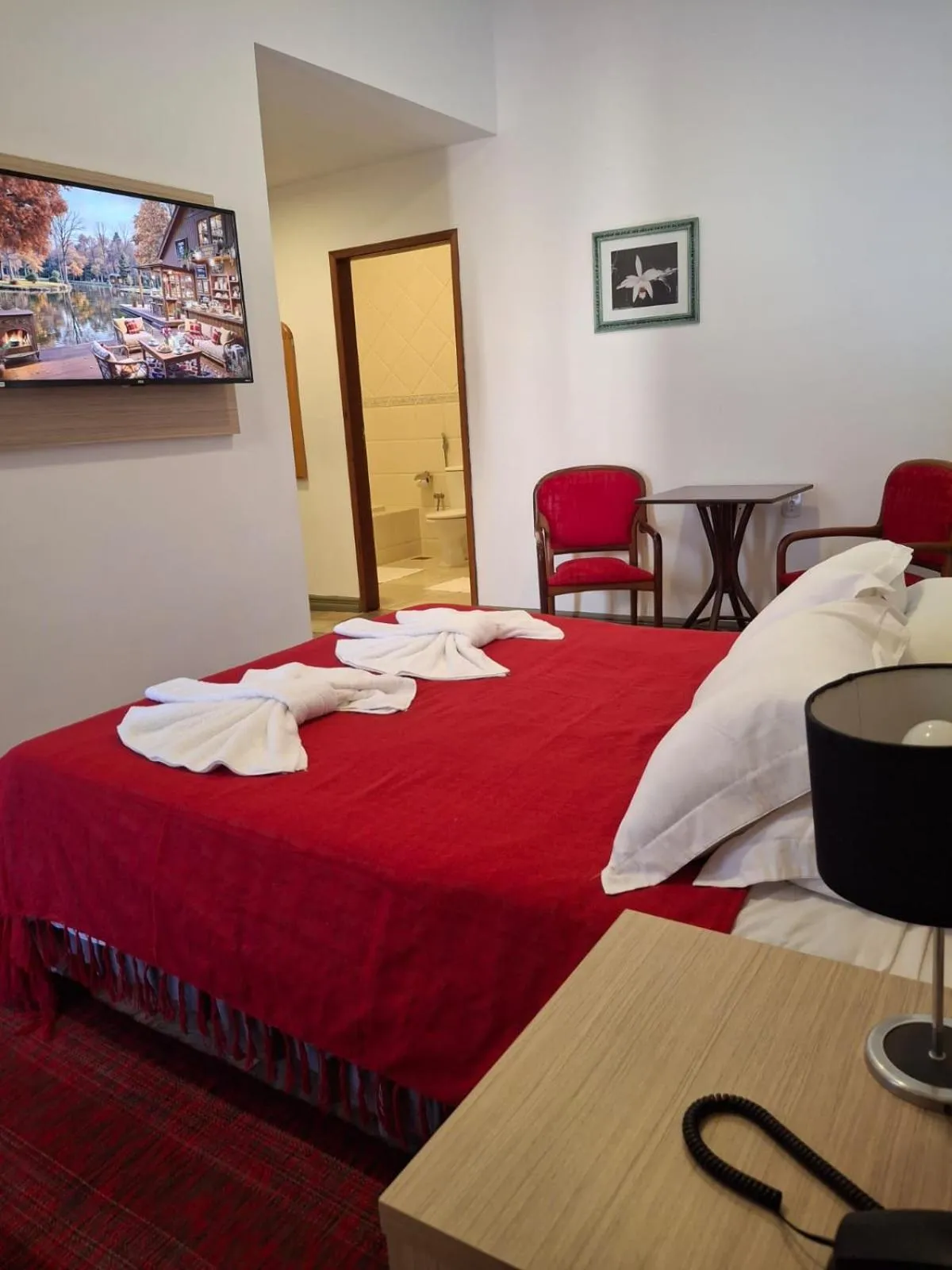 Bed in Hotel Verdes Mares