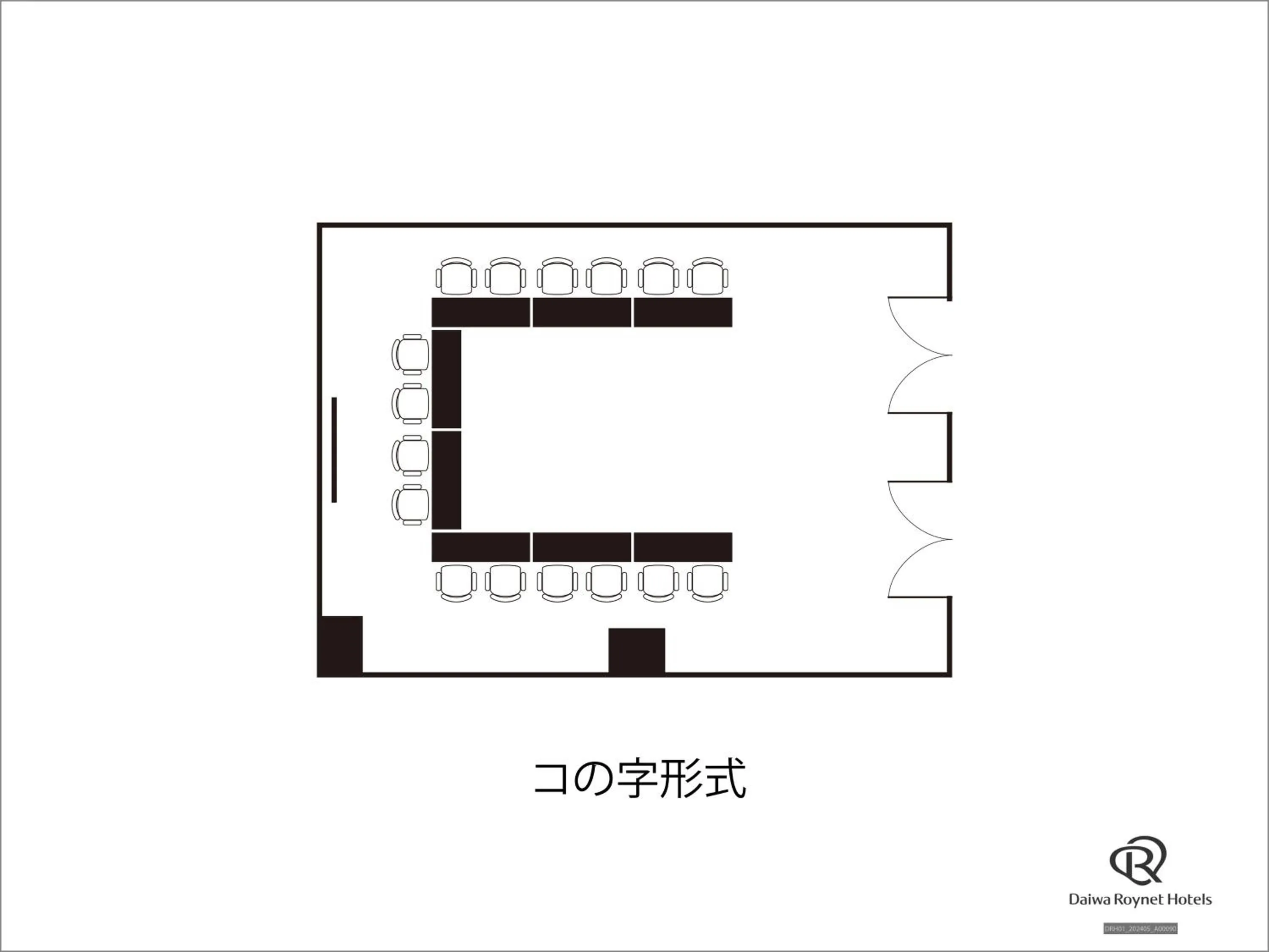 Floor plan in Daiwa Roynet Hotel Aomori