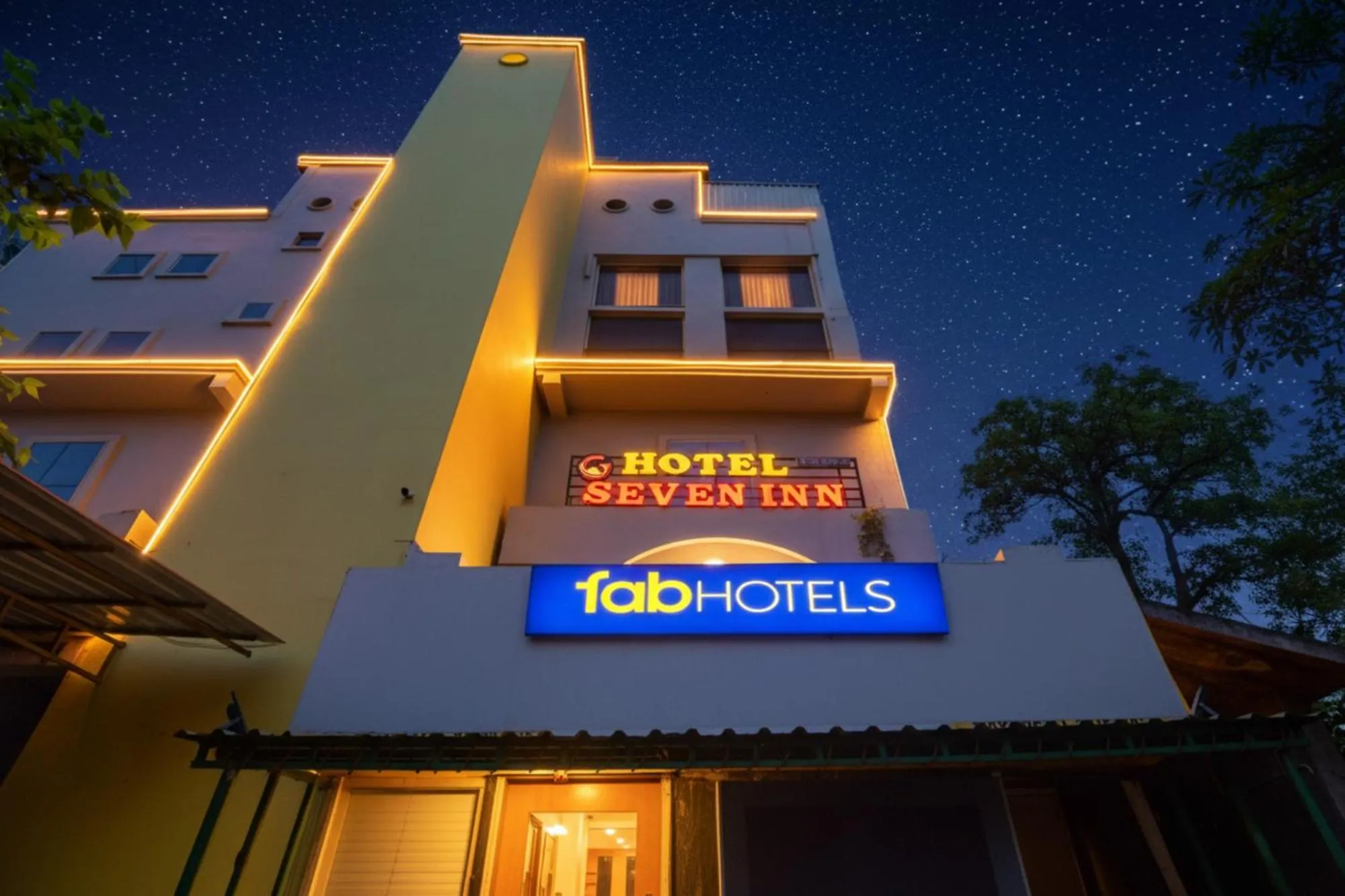 Property building in FabHotel Seven Inn