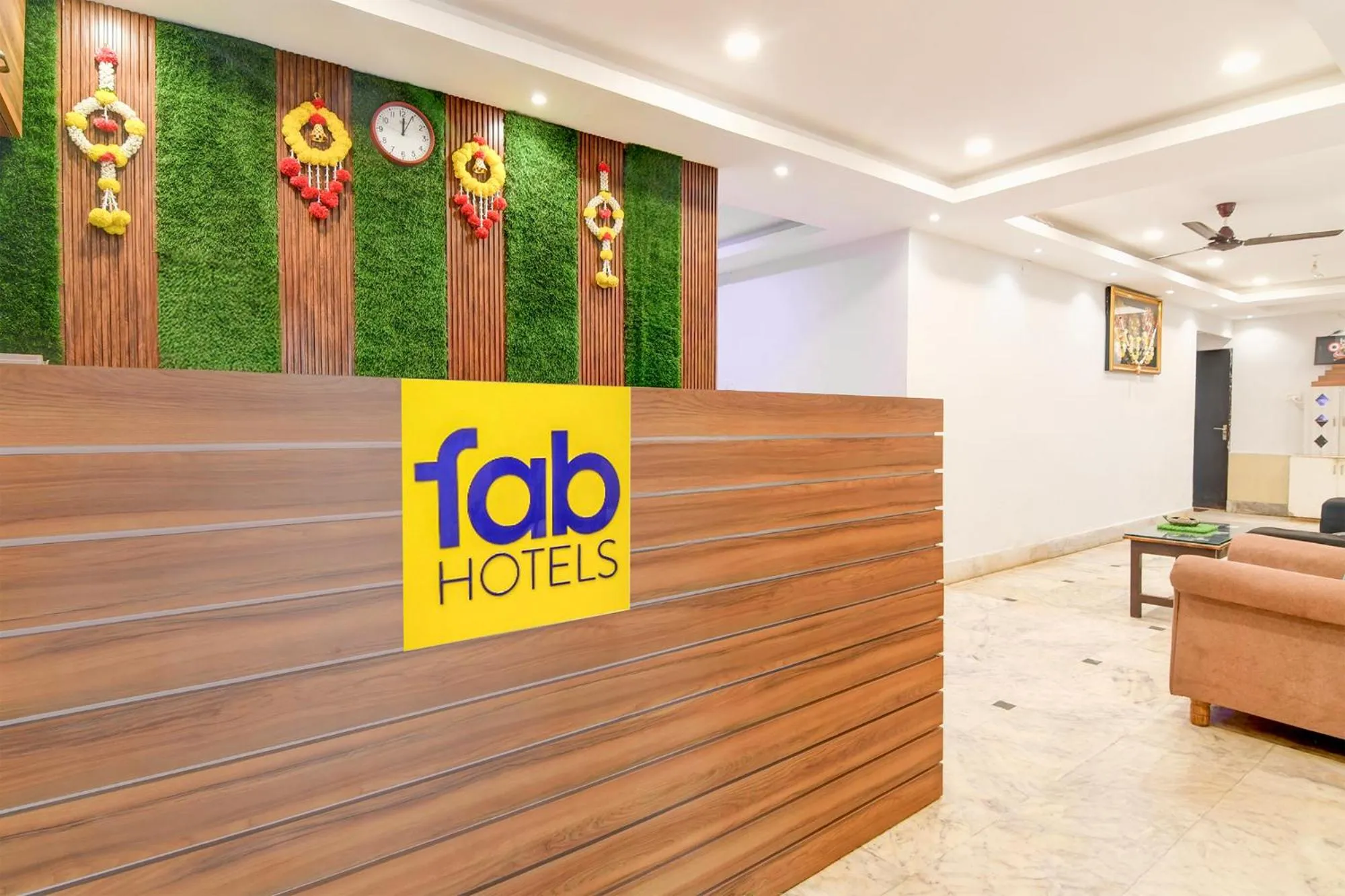 Lobby or reception in FabHotel Seven Inn