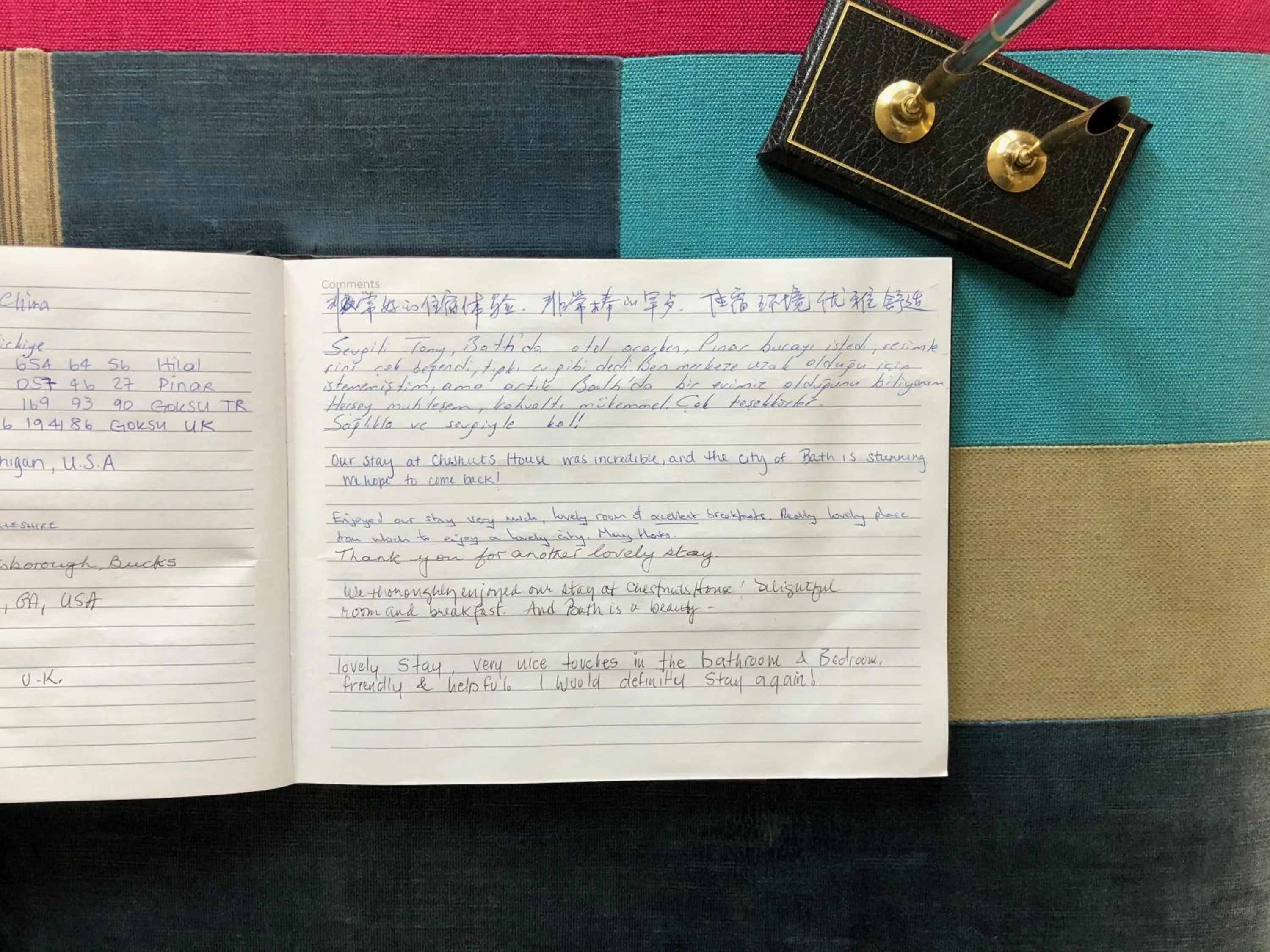 Decorative detail in Chestnuts House Boutique B&B