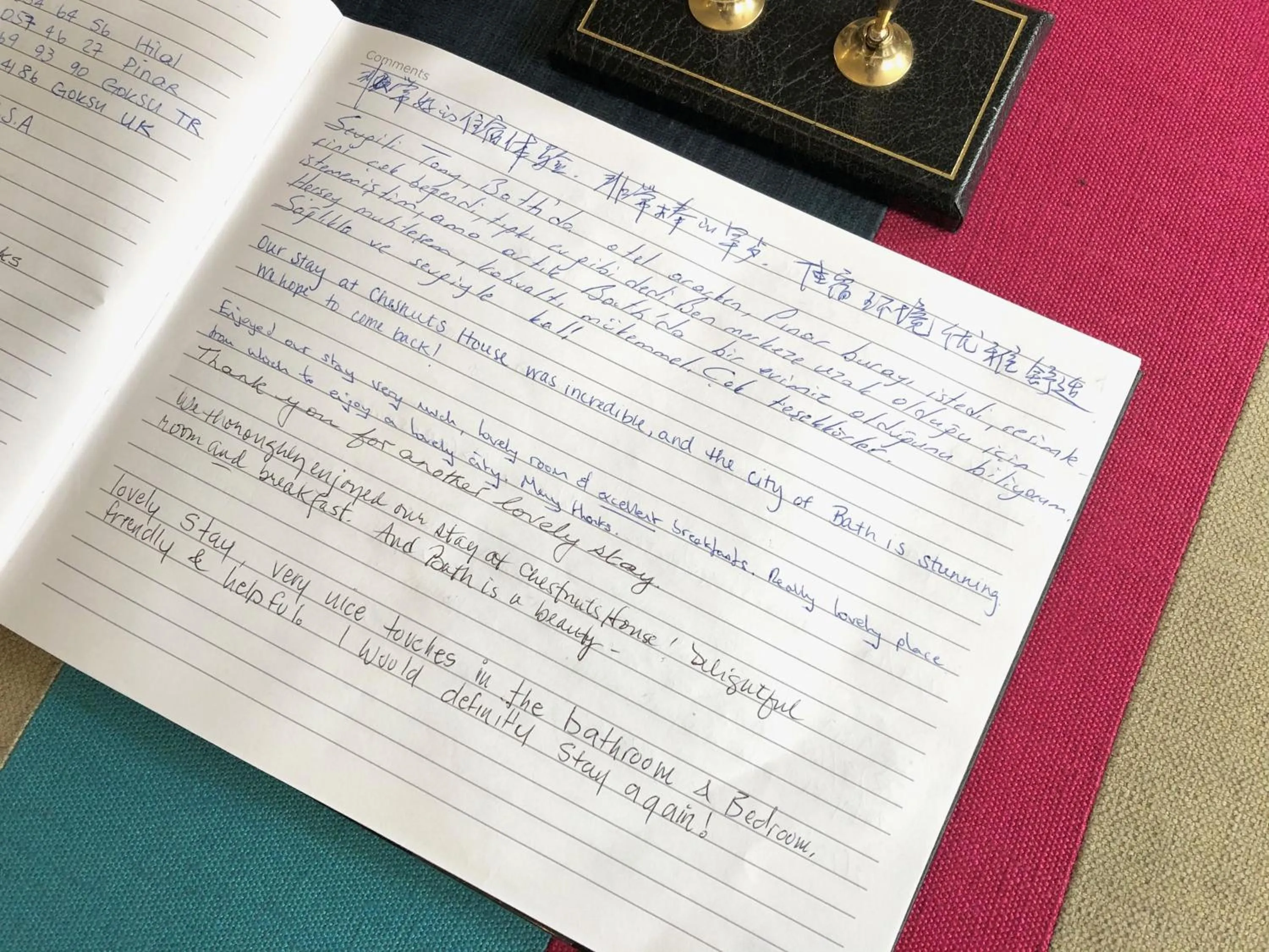 Text overlay in Chestnuts House Boutique B&B