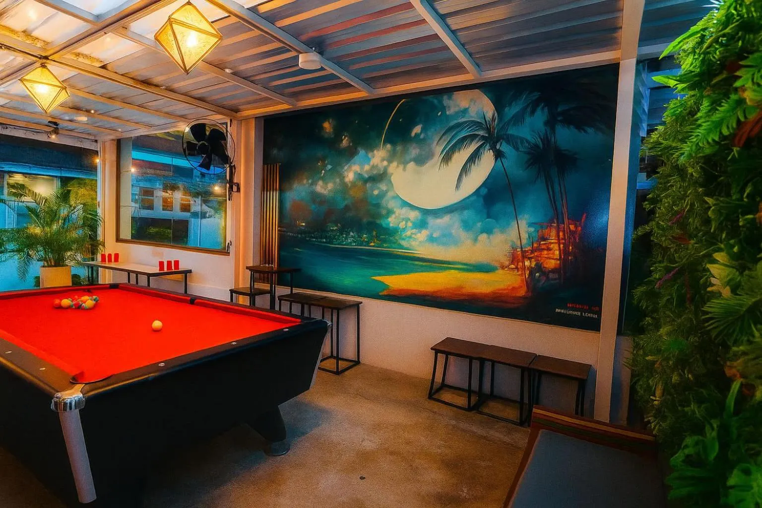 Billiard in Eclipse Hostel and Bar