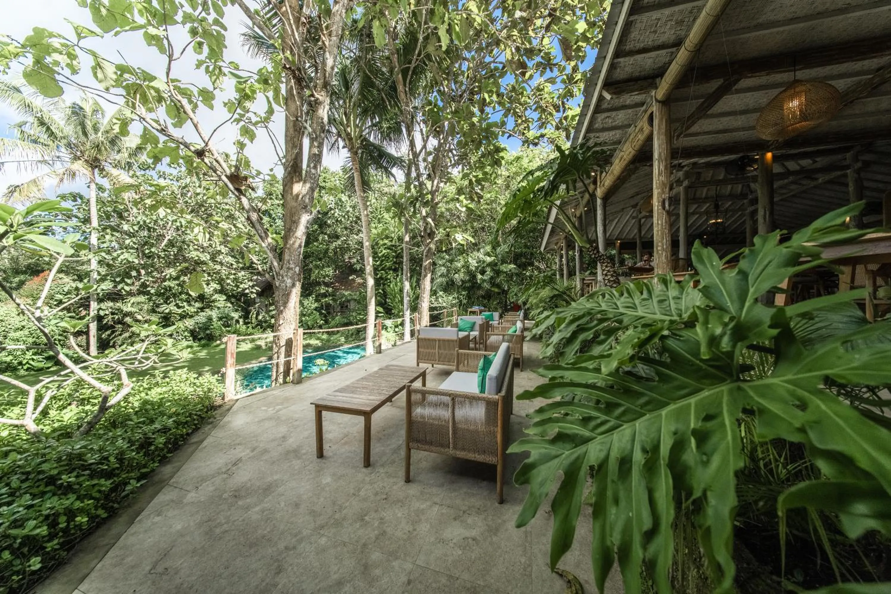 Patio in The Mesare Eco Resort